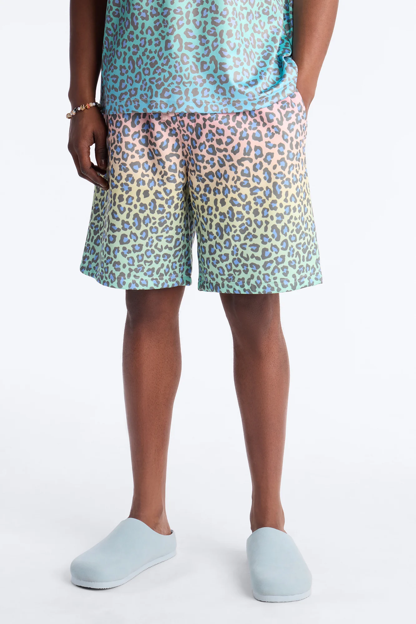 Electric Rave Leopard Relaxed Short - Multi Color