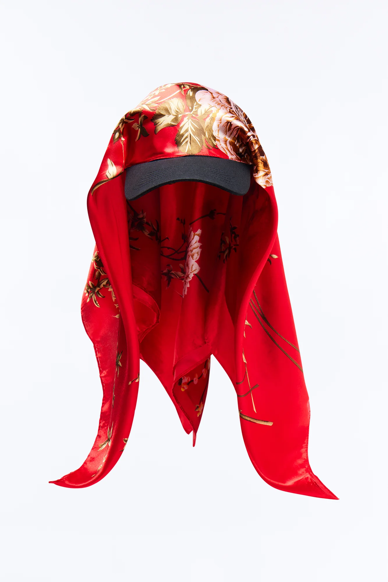 Elegance Meets Street Baseball Hat - Red/combo - Image 3