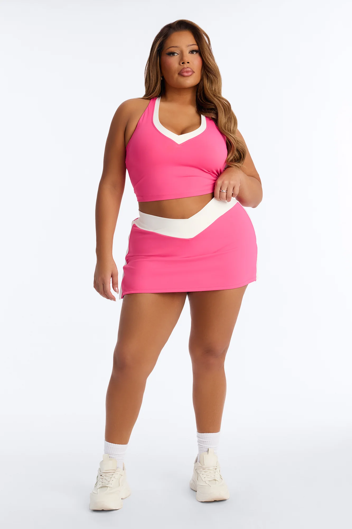 Elena Racerback Skirt Set - Pink - Image 5