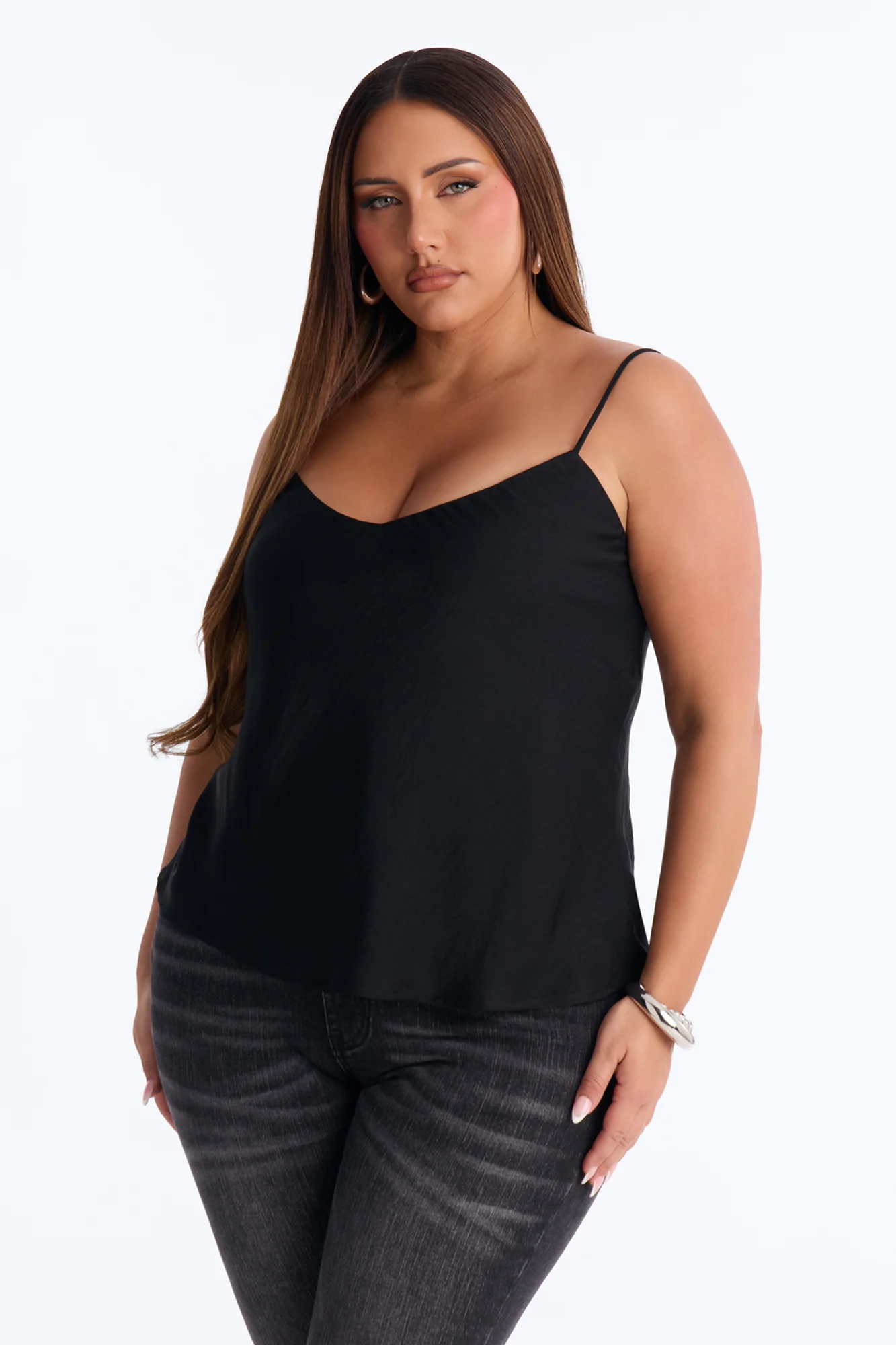 Elissa Airflow Camisole Top - Black - Image 5