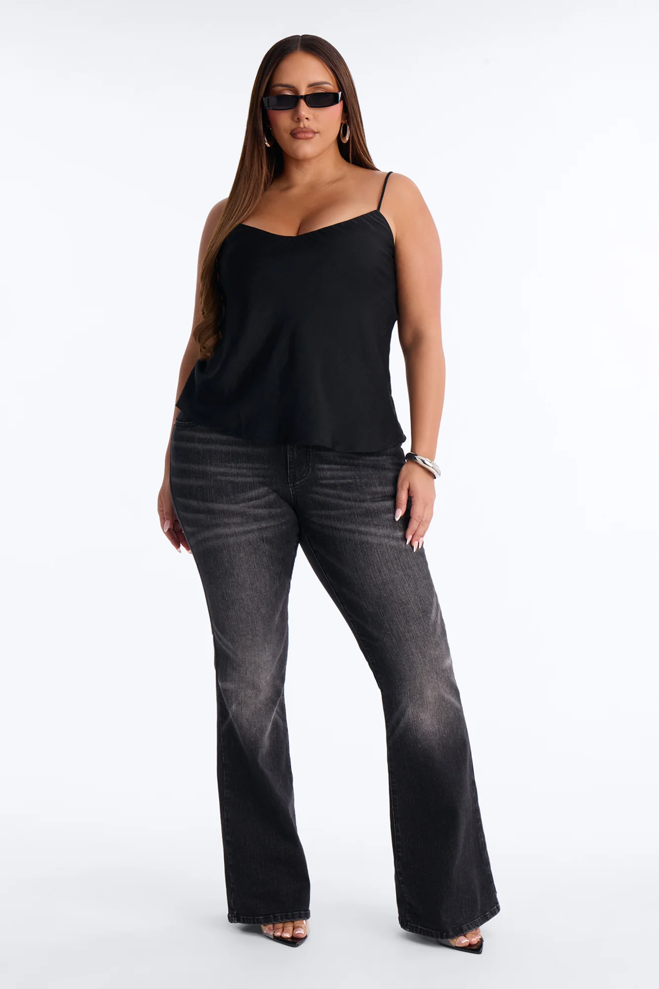 Elissa Airflow Camisole Top - Black - Image 6