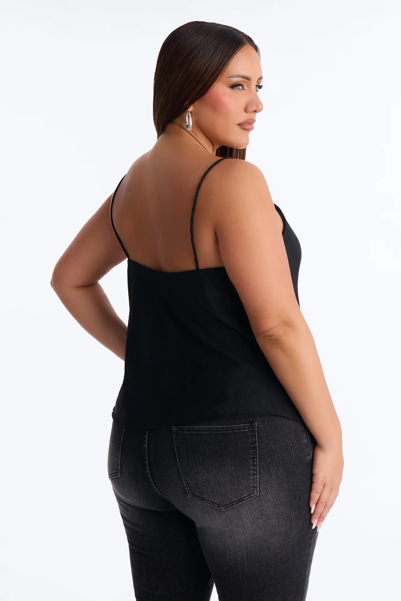 Elissa Airflow Camisole Top - Black - Image 8