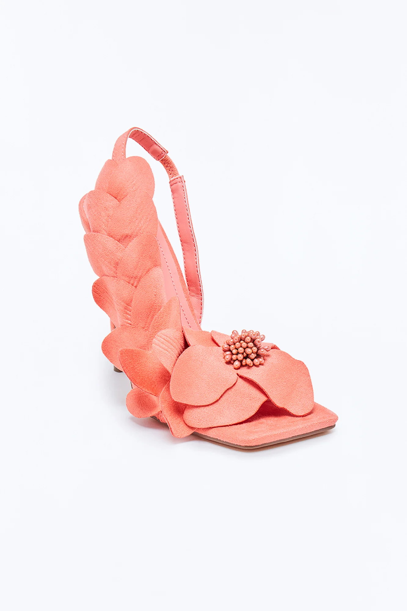 Elopement Flower Slingback Heels - Pink - Image 4