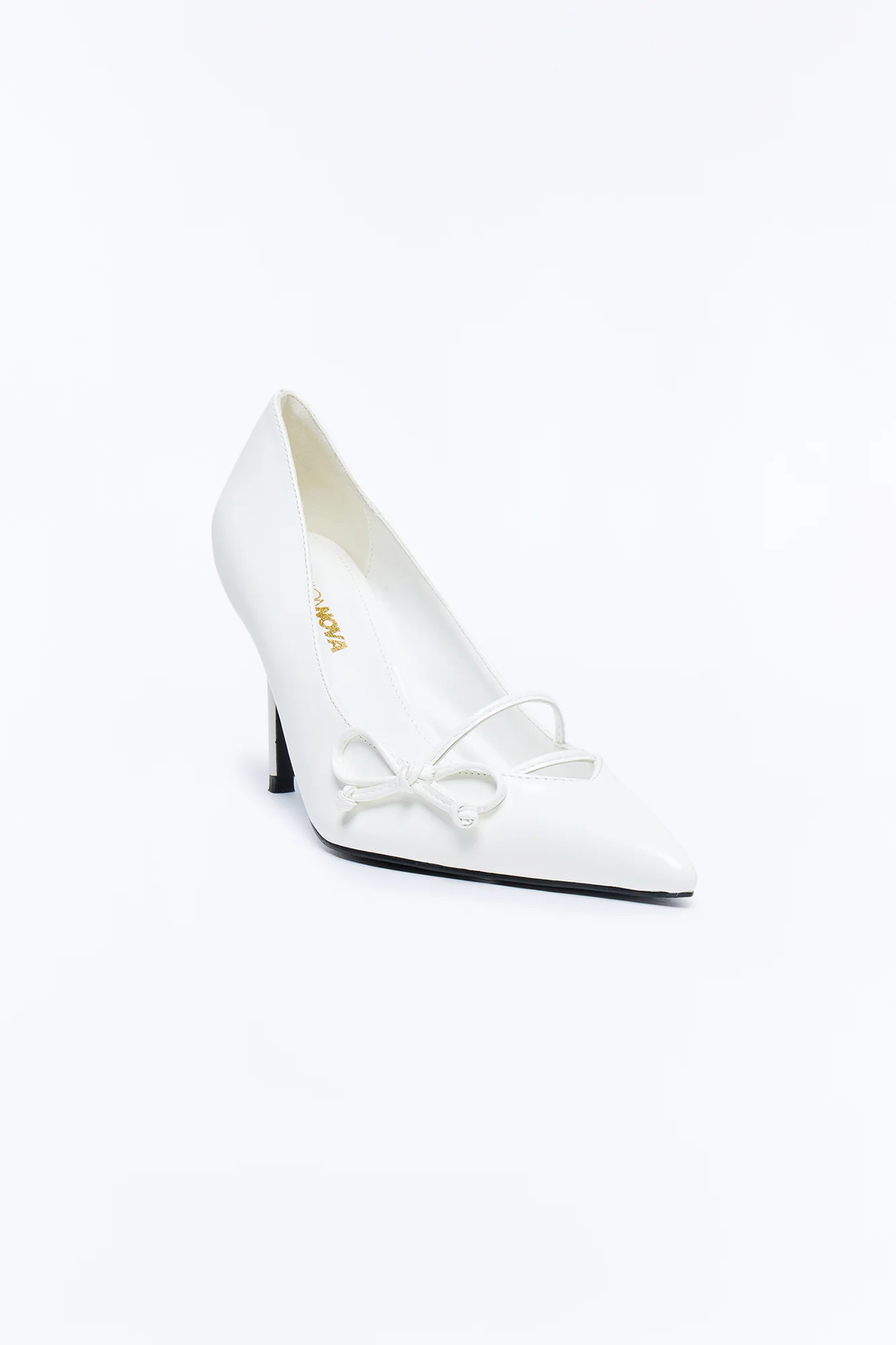 Embery Bow Stiletto Pumps - White - Image 2