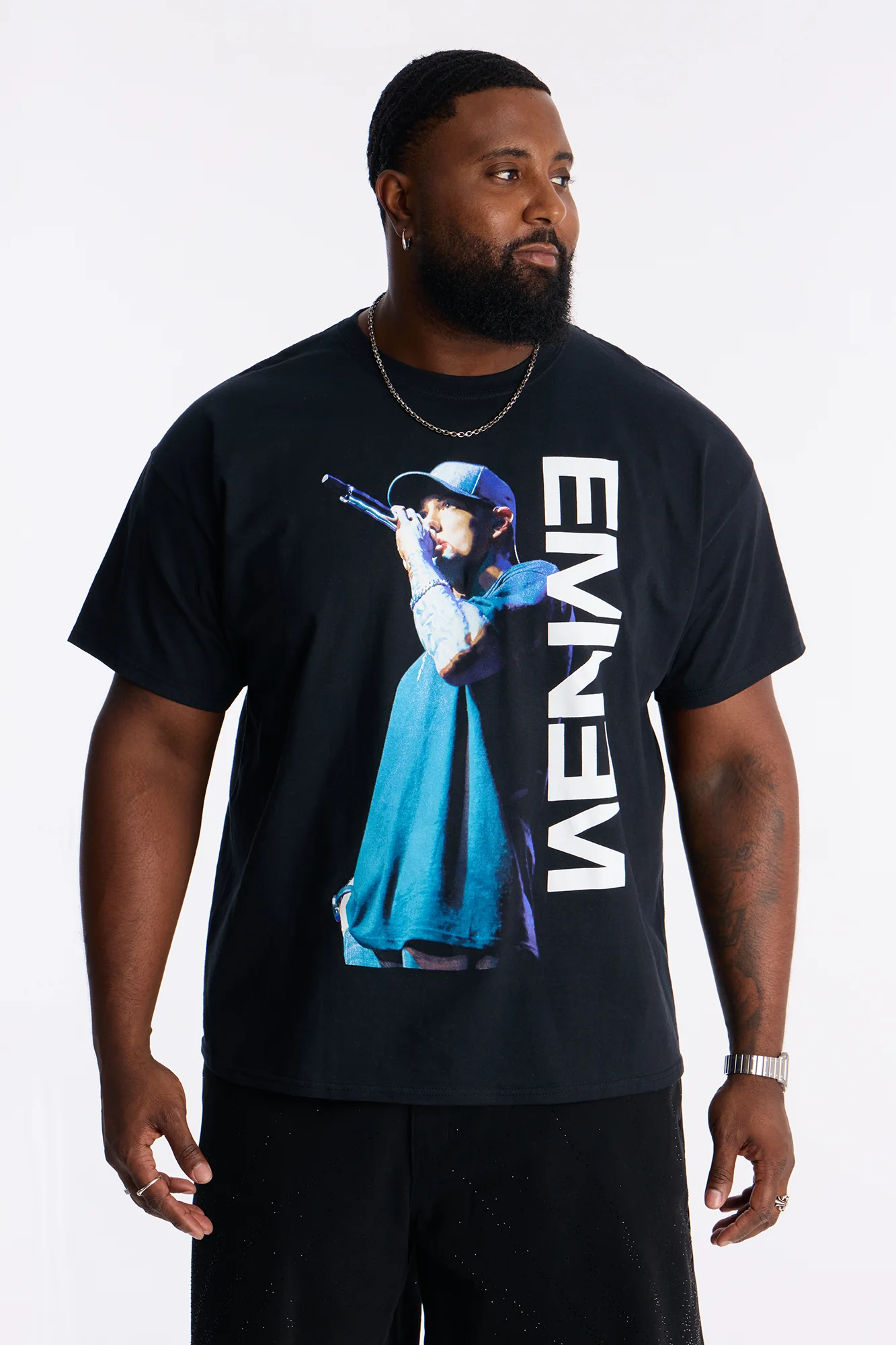 Eminem My Name Is Short Sleeve Tee - Black - Image 4
