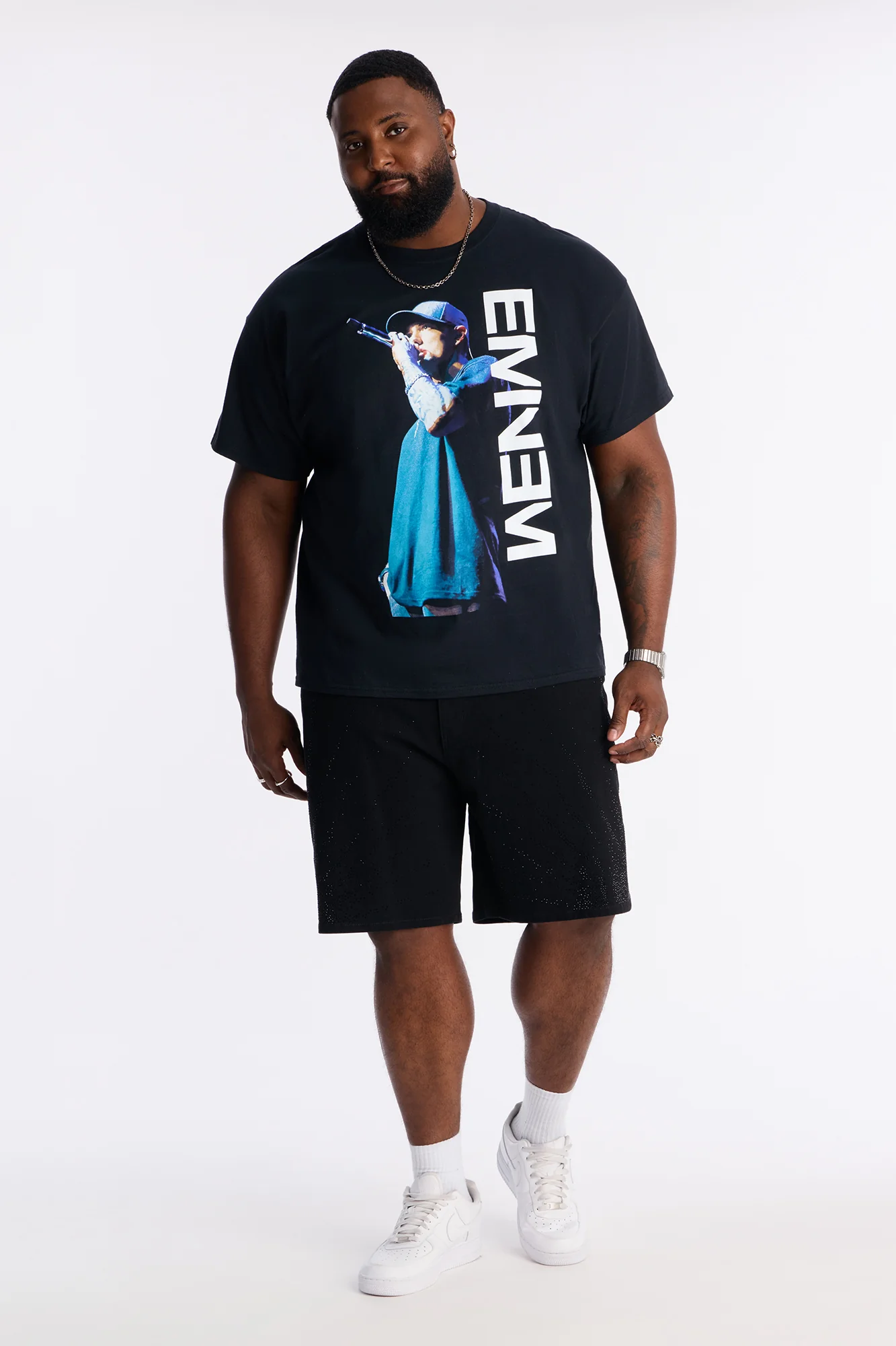 Eminem My Name Is Short Sleeve Tee - Black - Image 5
