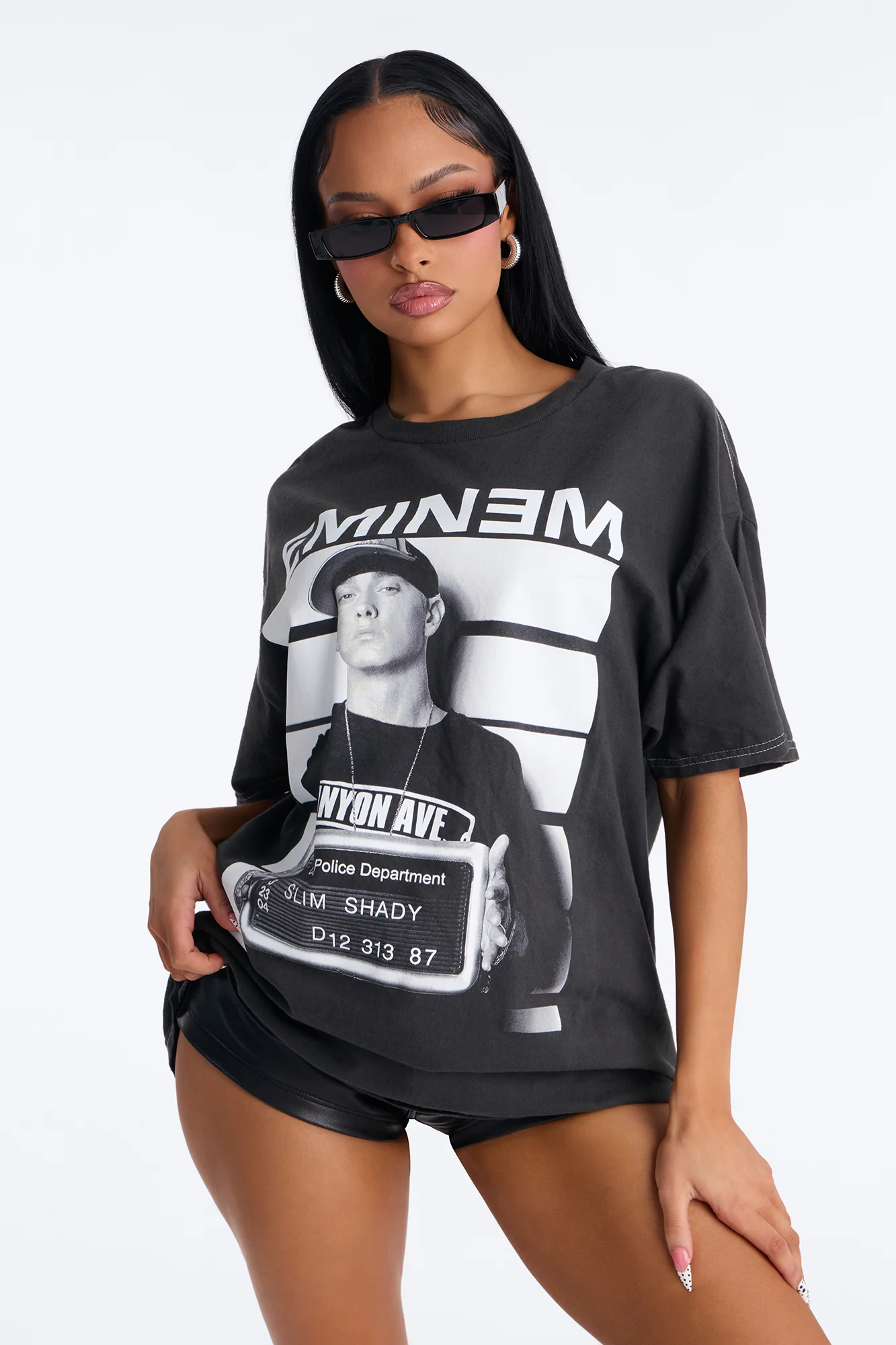 Eminem Slim Shady Washed Tee - Black Wash