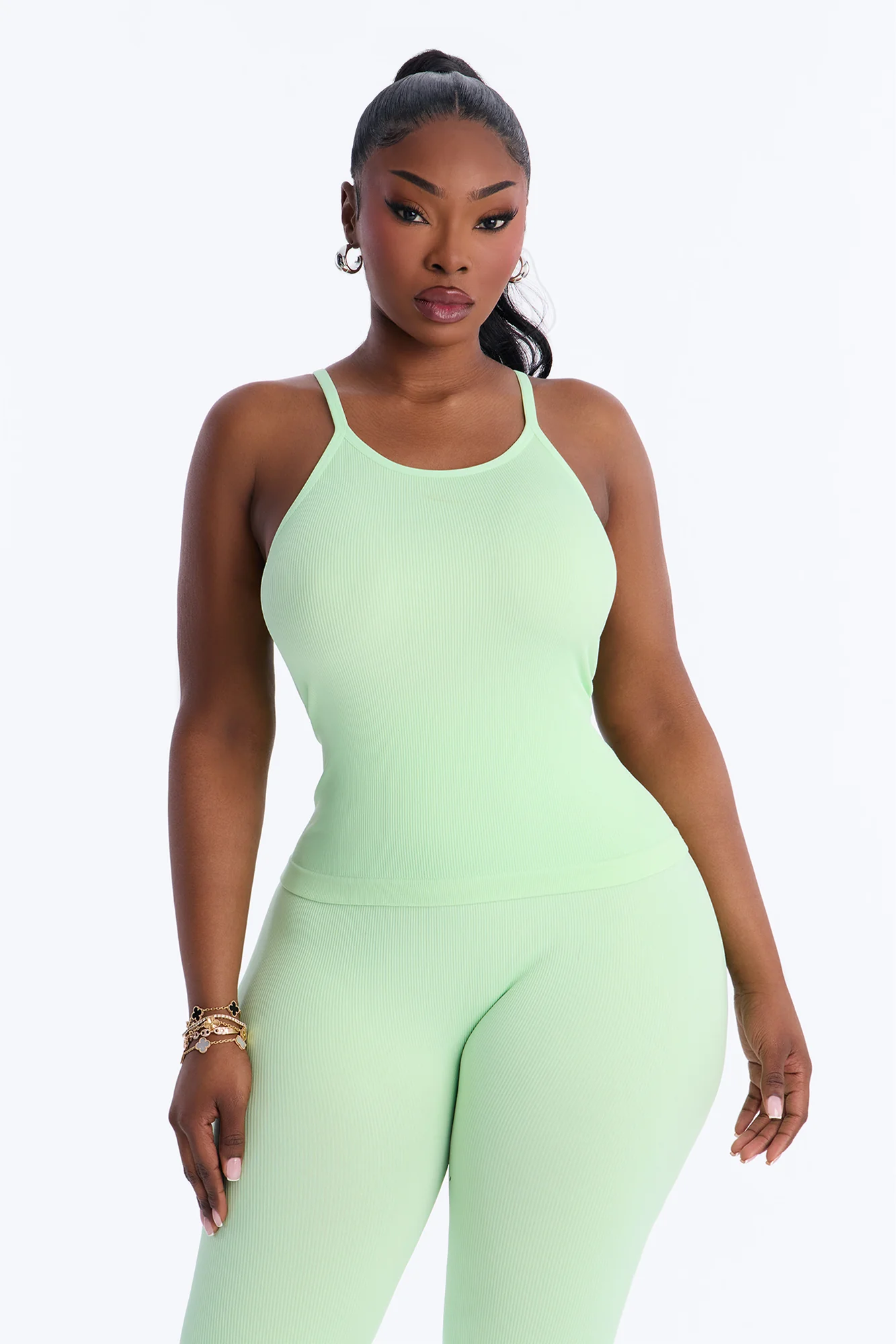 Empowered Performance Seamless Legging Set - Sage - Image 6