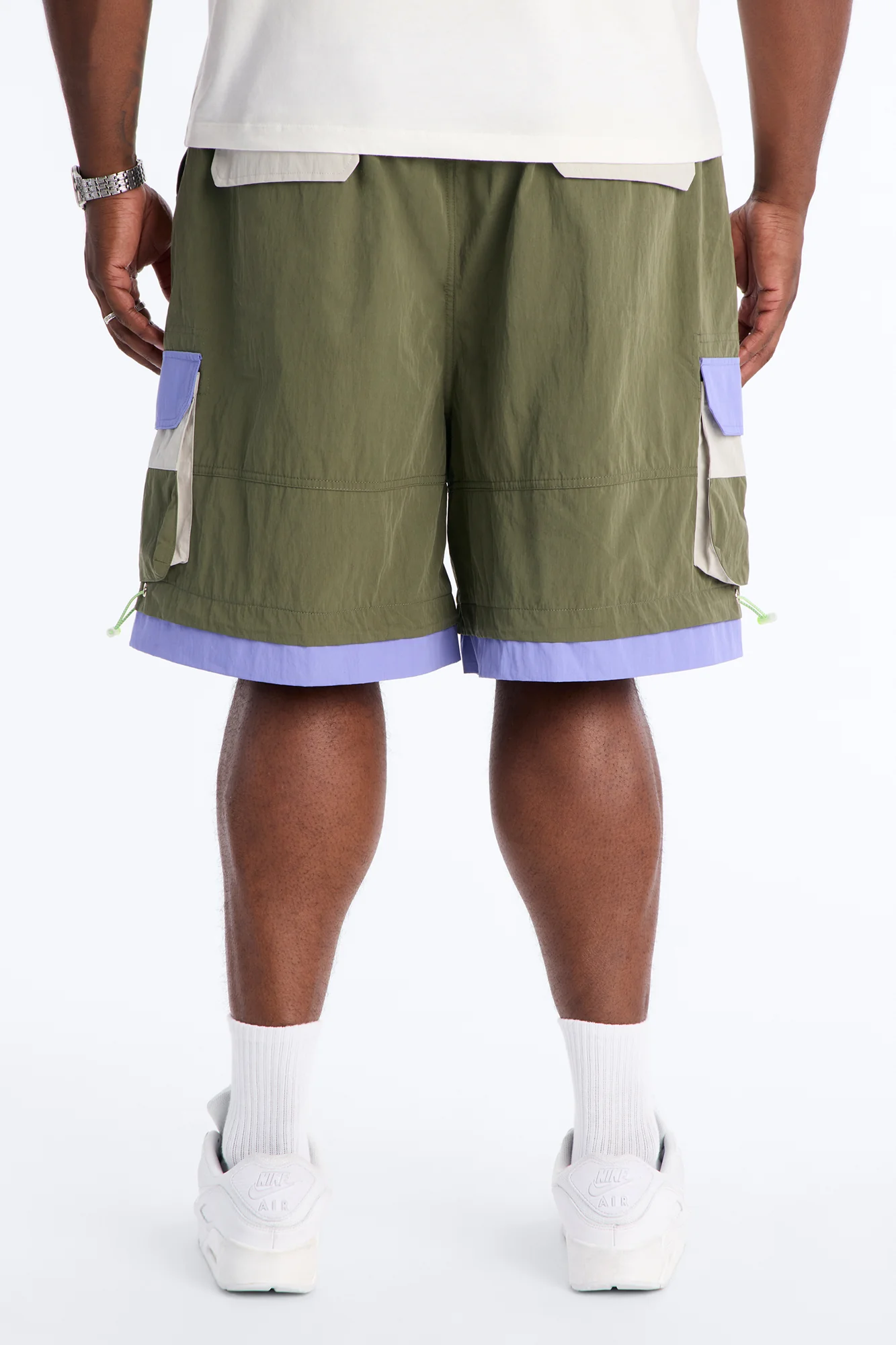 Empowering Colorblock Cargo Short - Multi Color - Image 8