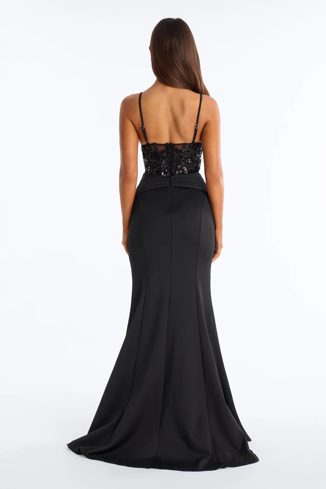Endless Nights Embroidered Gown - Black - Image 4