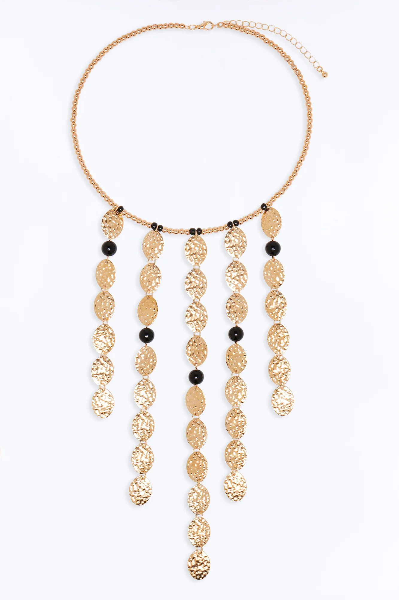 Endless Waves Necklace - Gold/Black