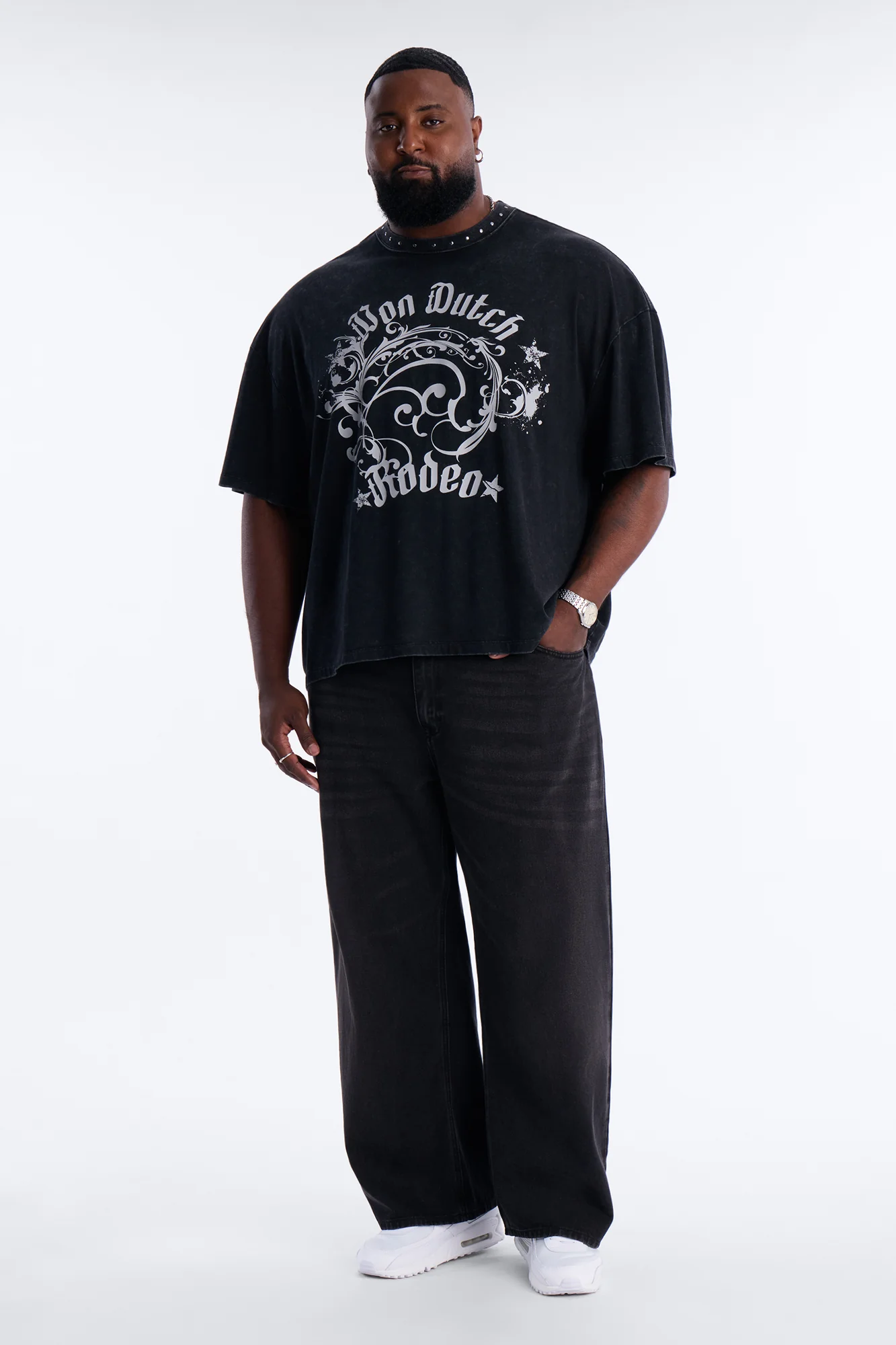 Essential Baggy Rigid Jean - Black Wash - Image 6
