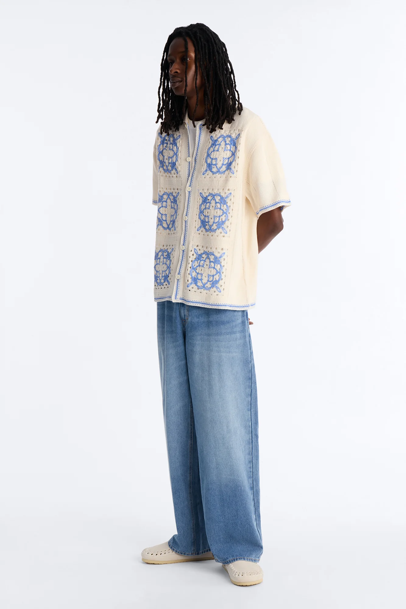 Essential Baggy Rigid Jean - Medium Blue Wash - Image 2