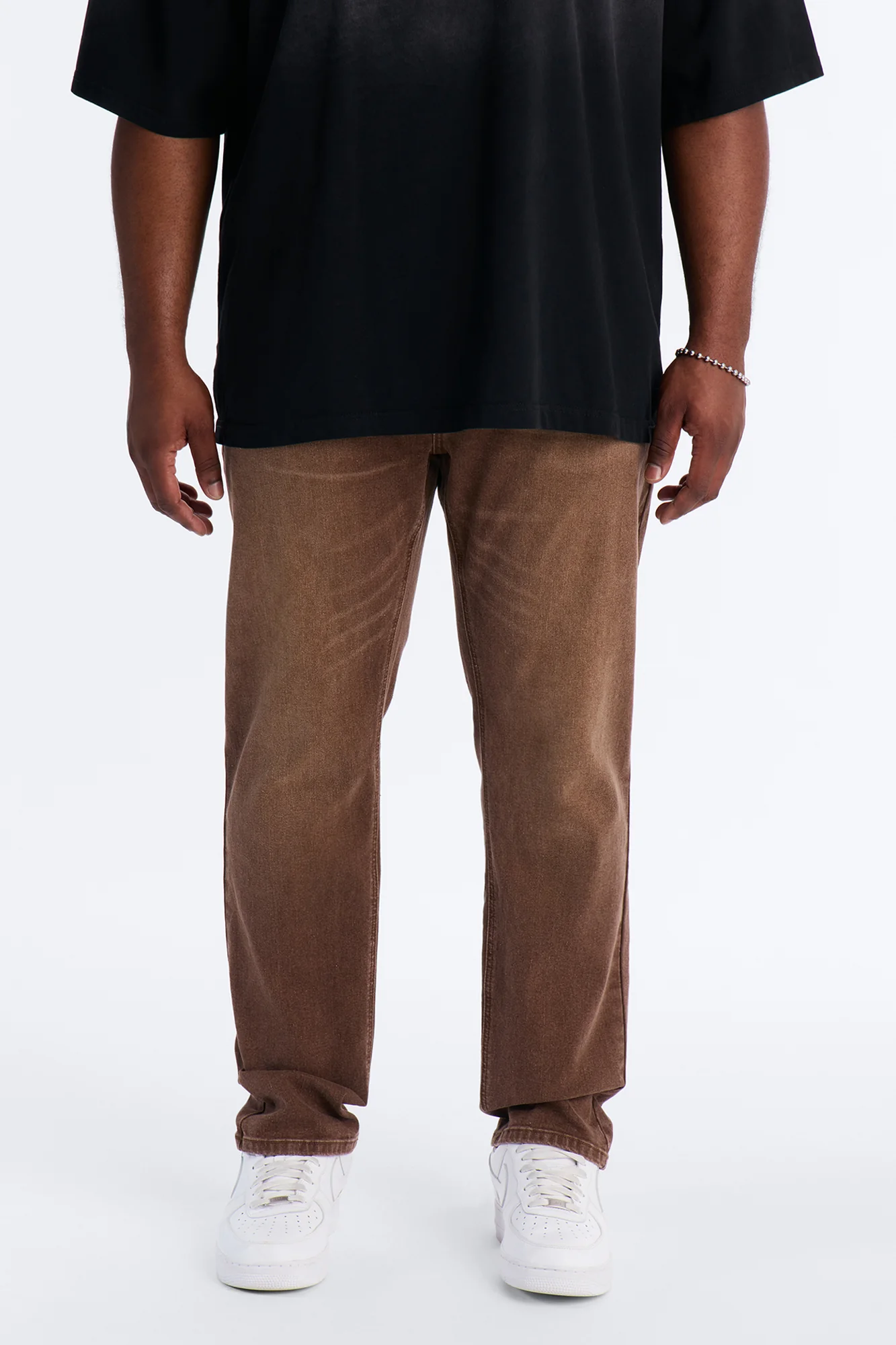 Essential Hue Slim Stretch Jean - Brown - Image 5