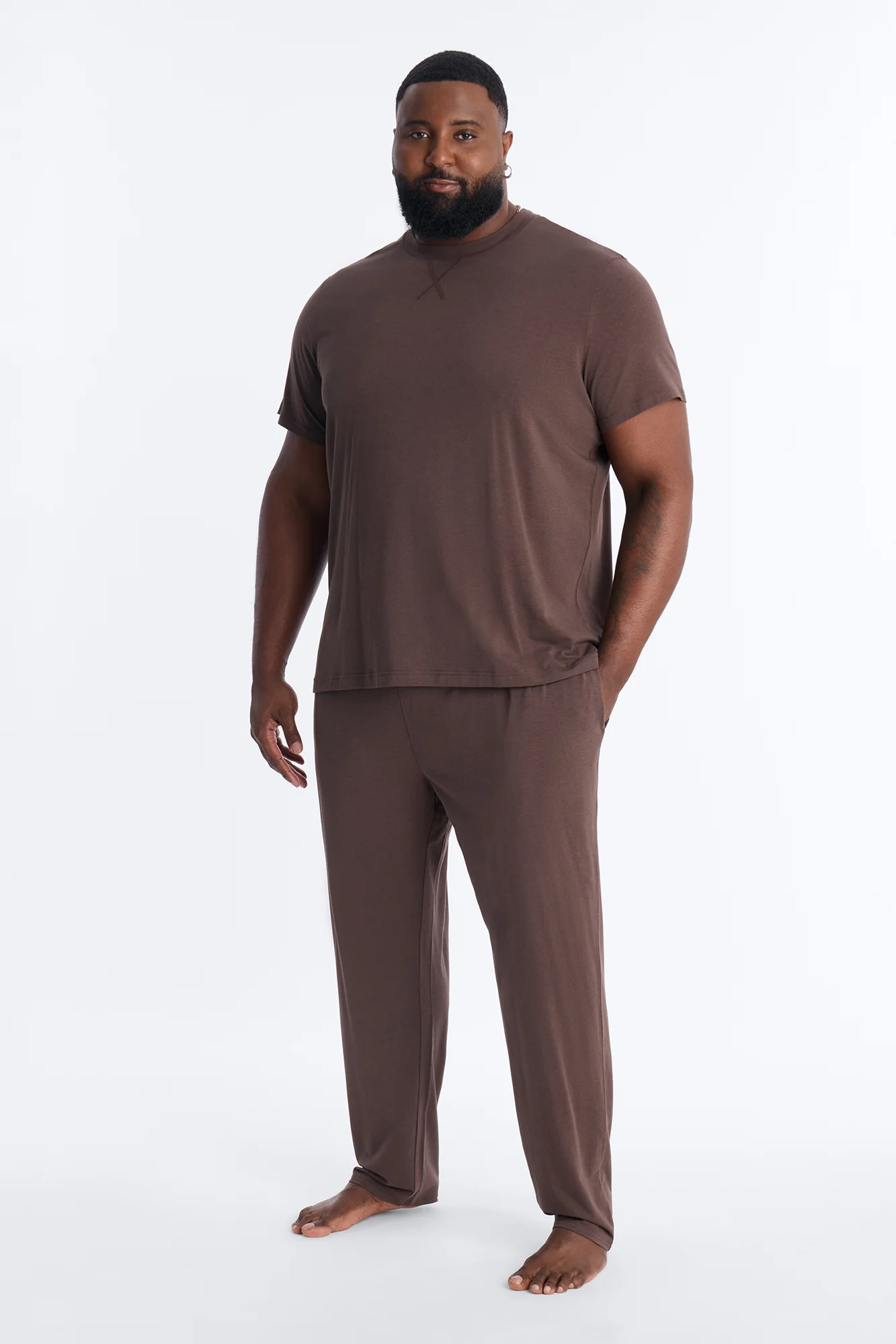 Essential Modal Lounge Pants - Chocolate - Image 7