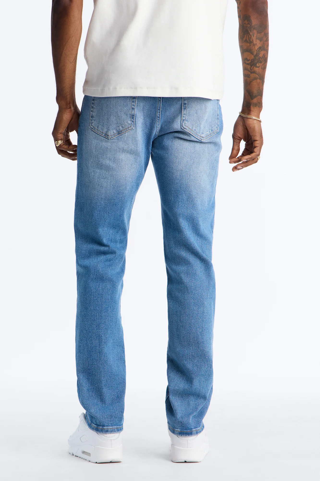 Essential Slim Stretch Jean - Medium Blue Wash - Image 4