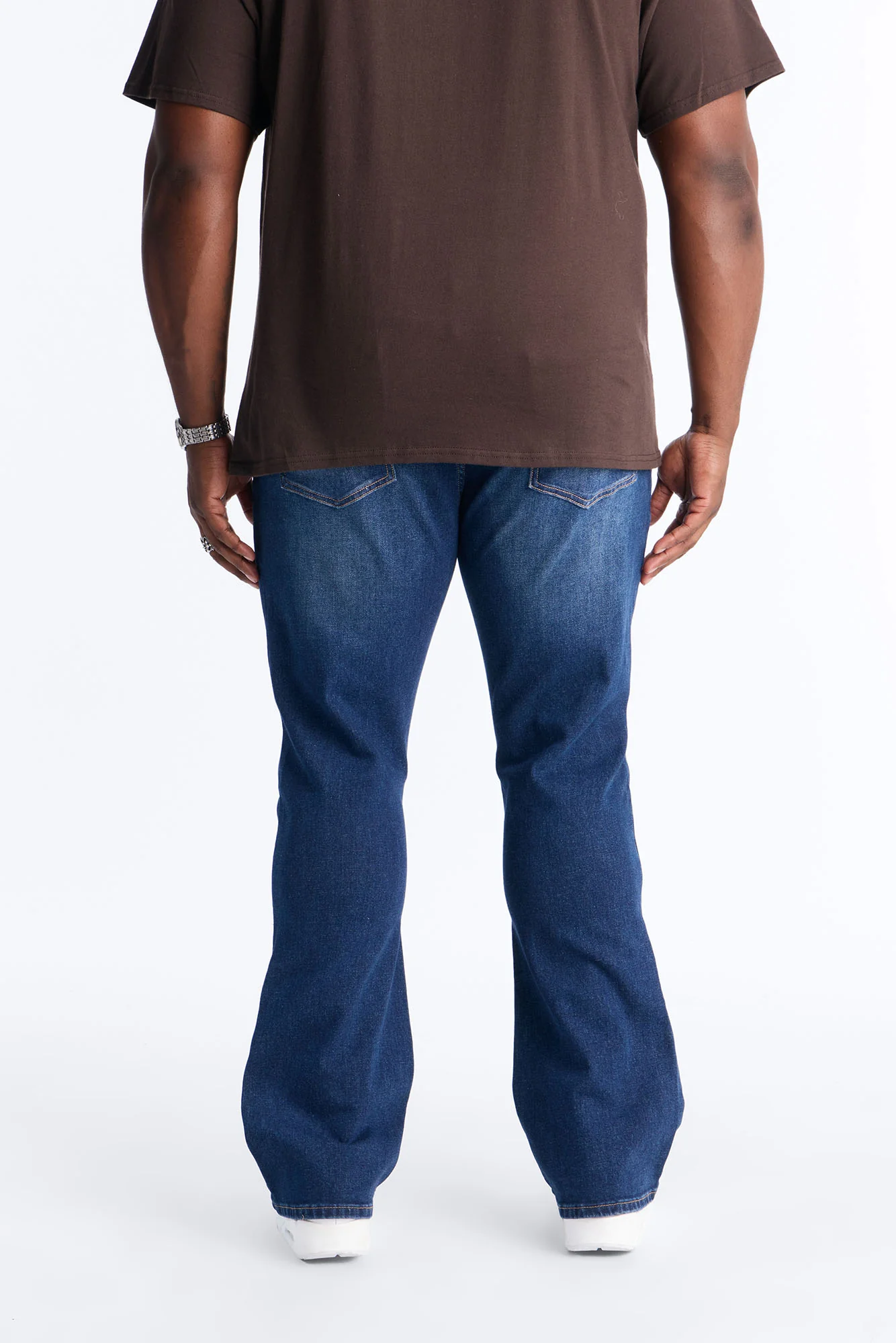 Essential Stacked Skinny Flare Stretch Jean - Dark Wash - Image 8