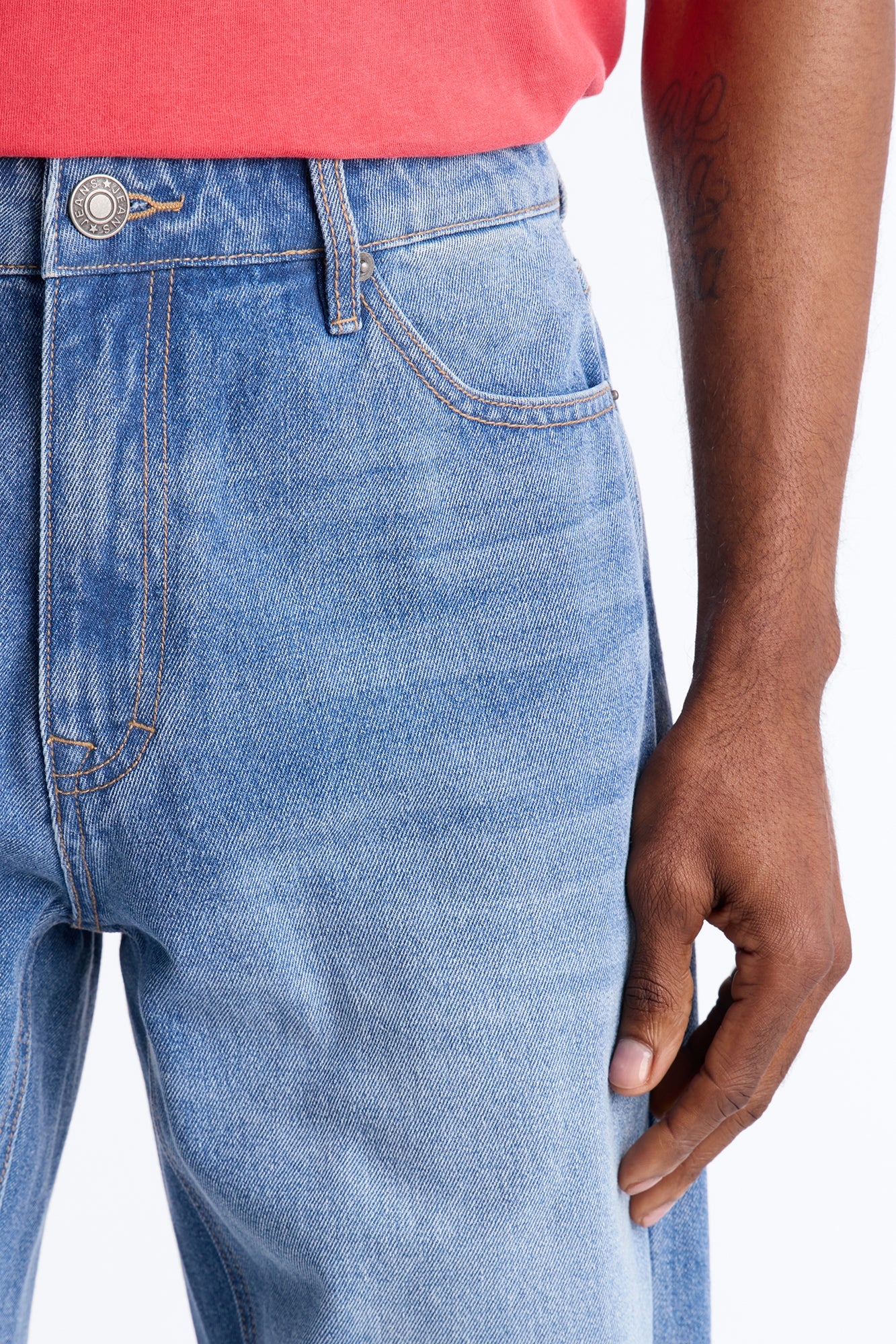 Essential Straight Rigid Jean - Medium Blue Wash - Image 3