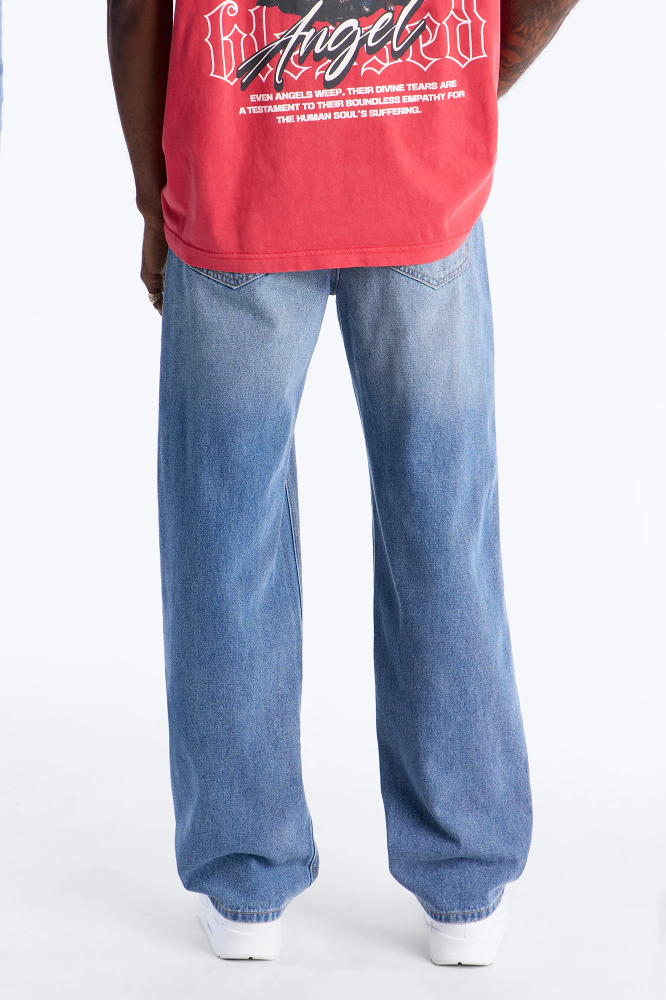 Essential Straight Rigid Jean - Medium Blue Wash - Image 4