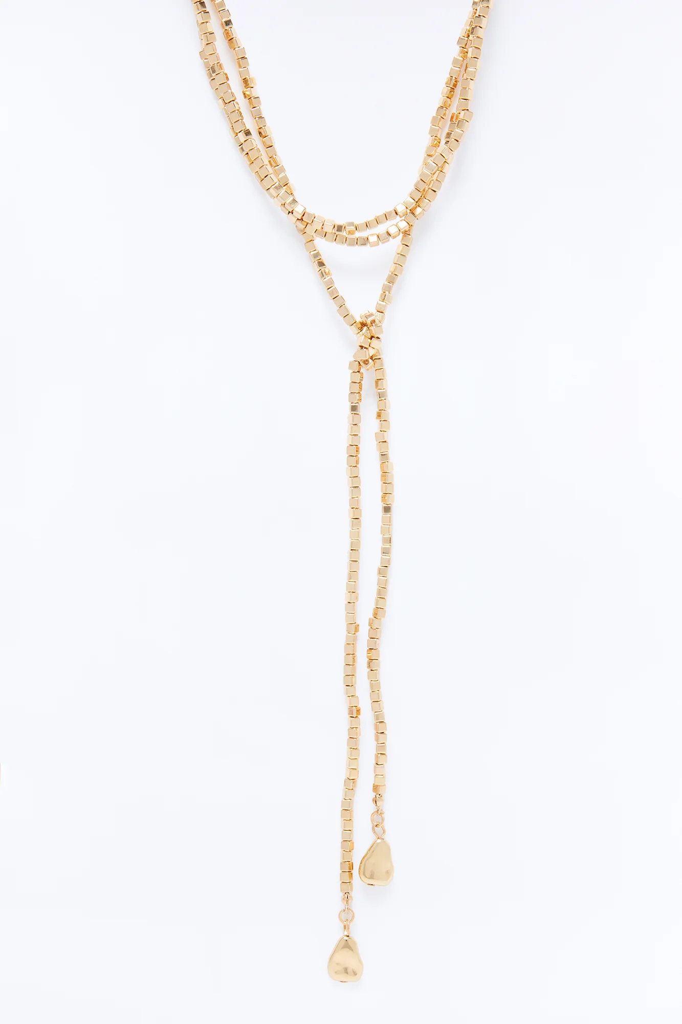 Estefani Beaded Necklace - Gold - Image 3