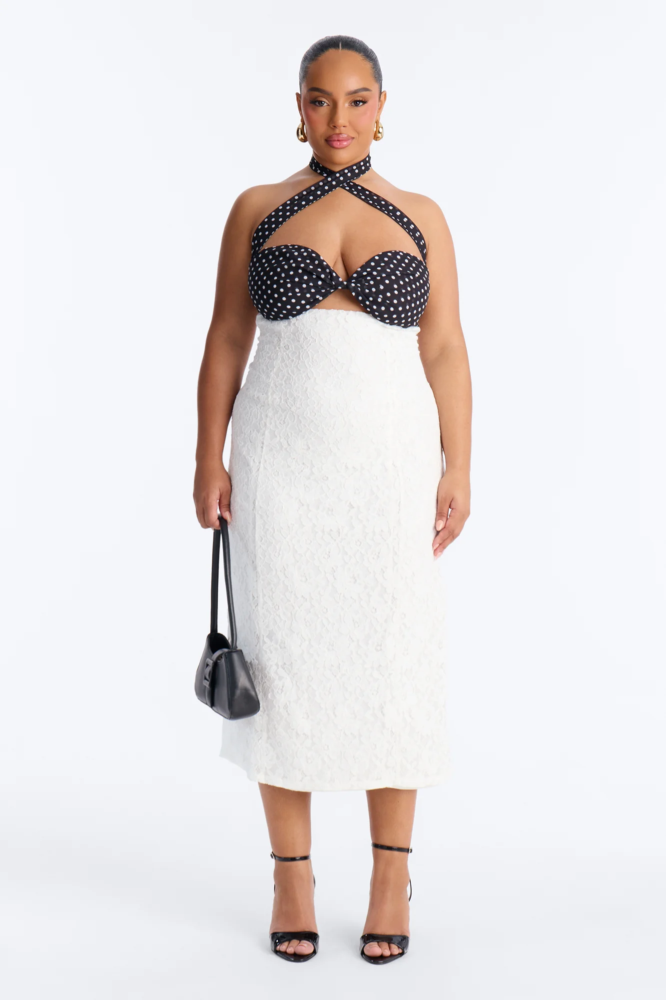 Eternal Lace Midi Dress - Ivory/combo - Image 5