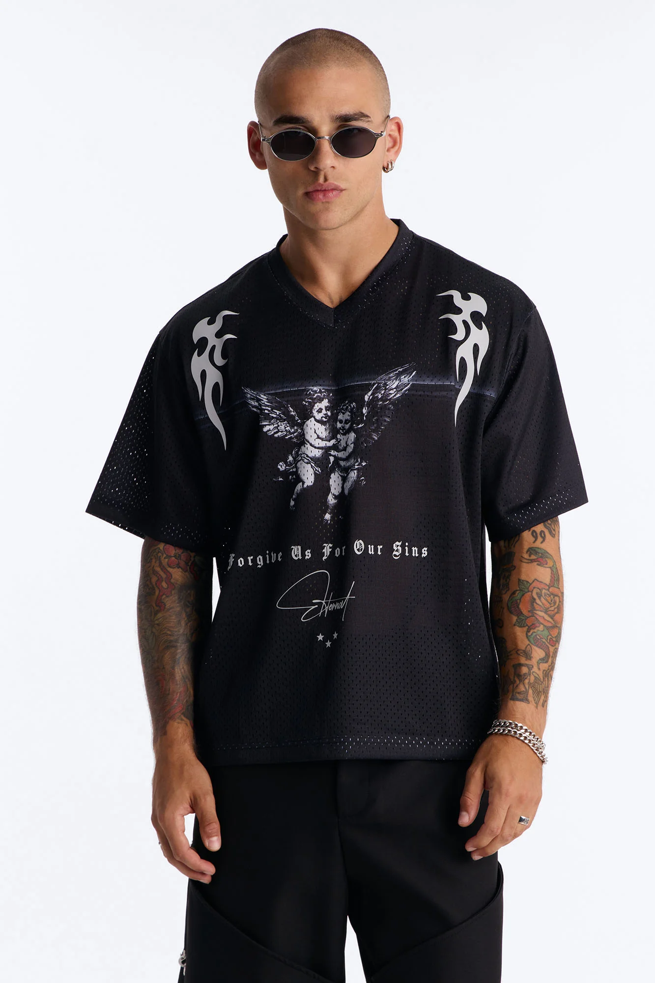 Eternal Mesh Jersey Short Sleeve - Black