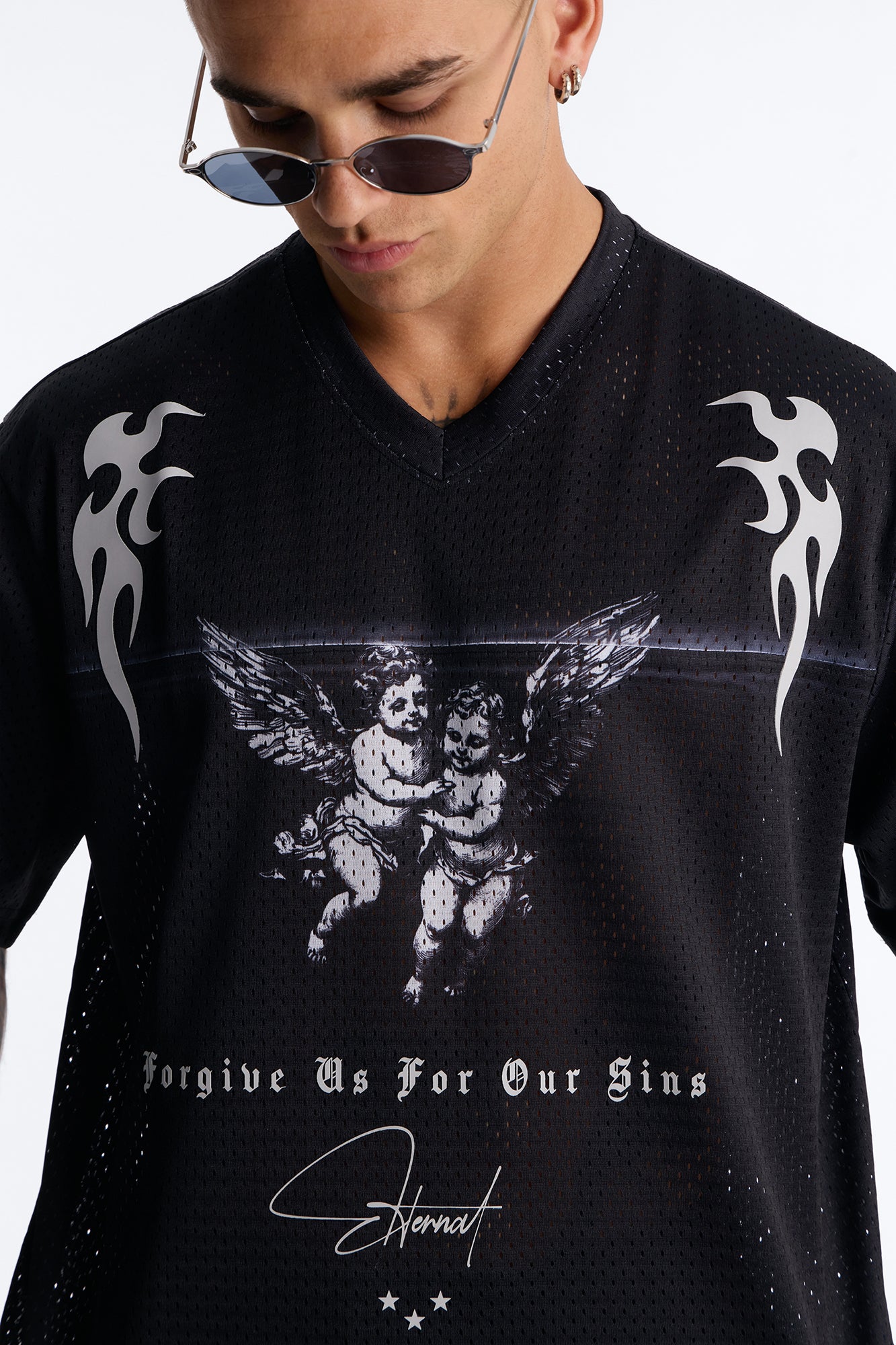 Eternal Mesh Jersey Short Sleeve - Black - Image 3