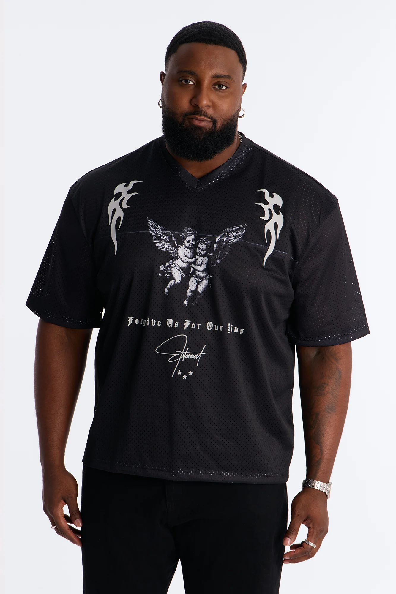 Eternal Mesh Jersey Short Sleeve - Black - Image 5