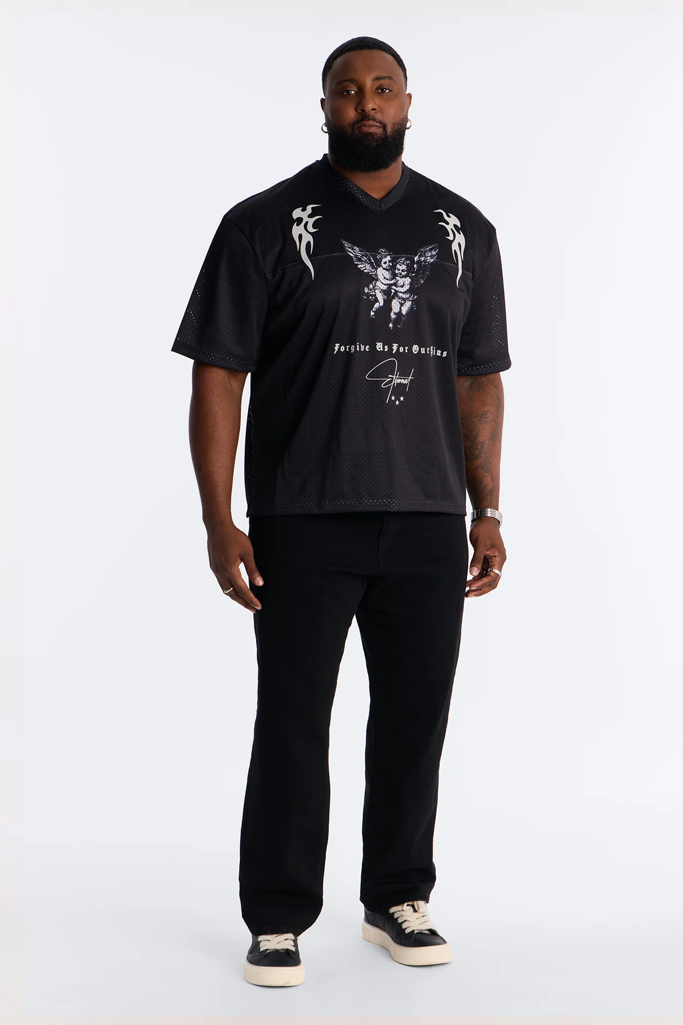 Eternal Mesh Jersey Short Sleeve - Black - Image 6