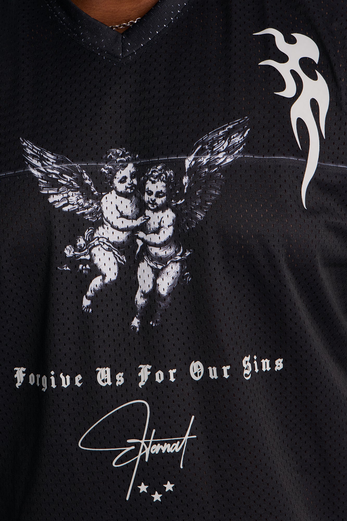 Eternal Mesh Jersey Short Sleeve - Black - Image 7