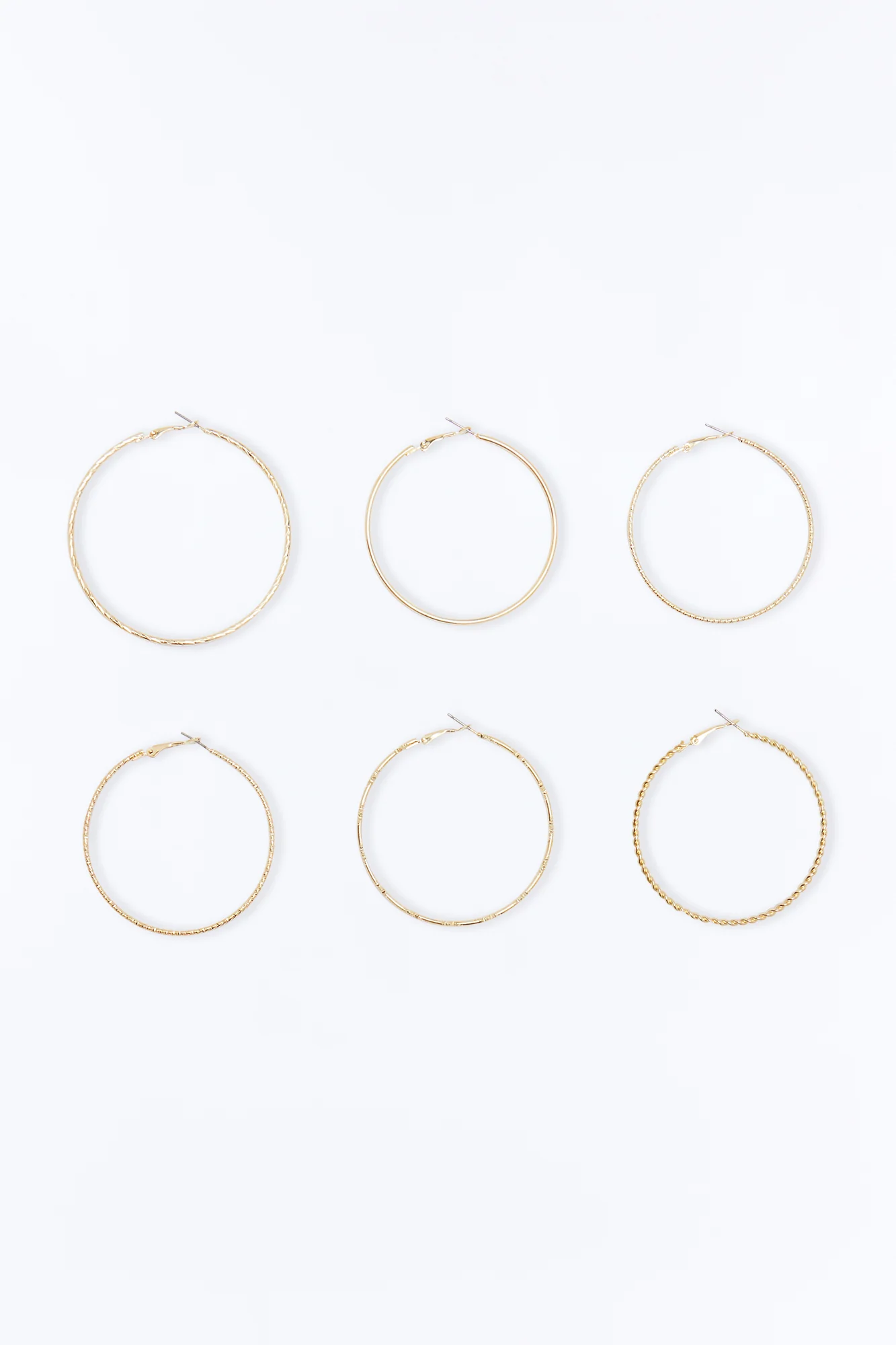 Everyday Essential 6 Pair Multi Earring Set - Gold