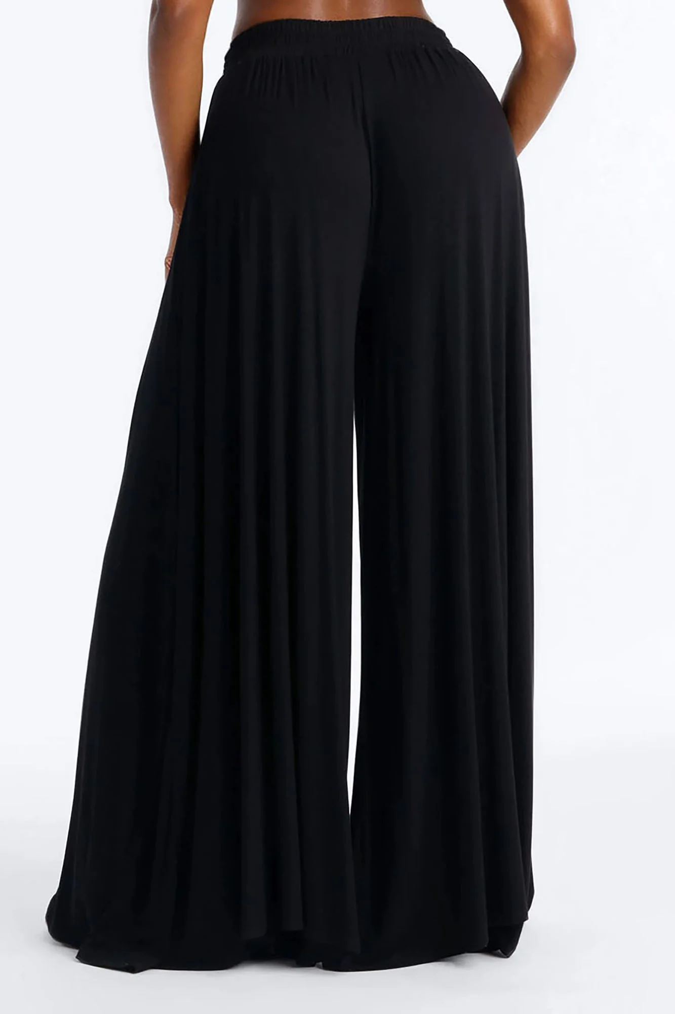 Everyday Jersey Extra Wide Leg Pant 33″ - Black - Image 4