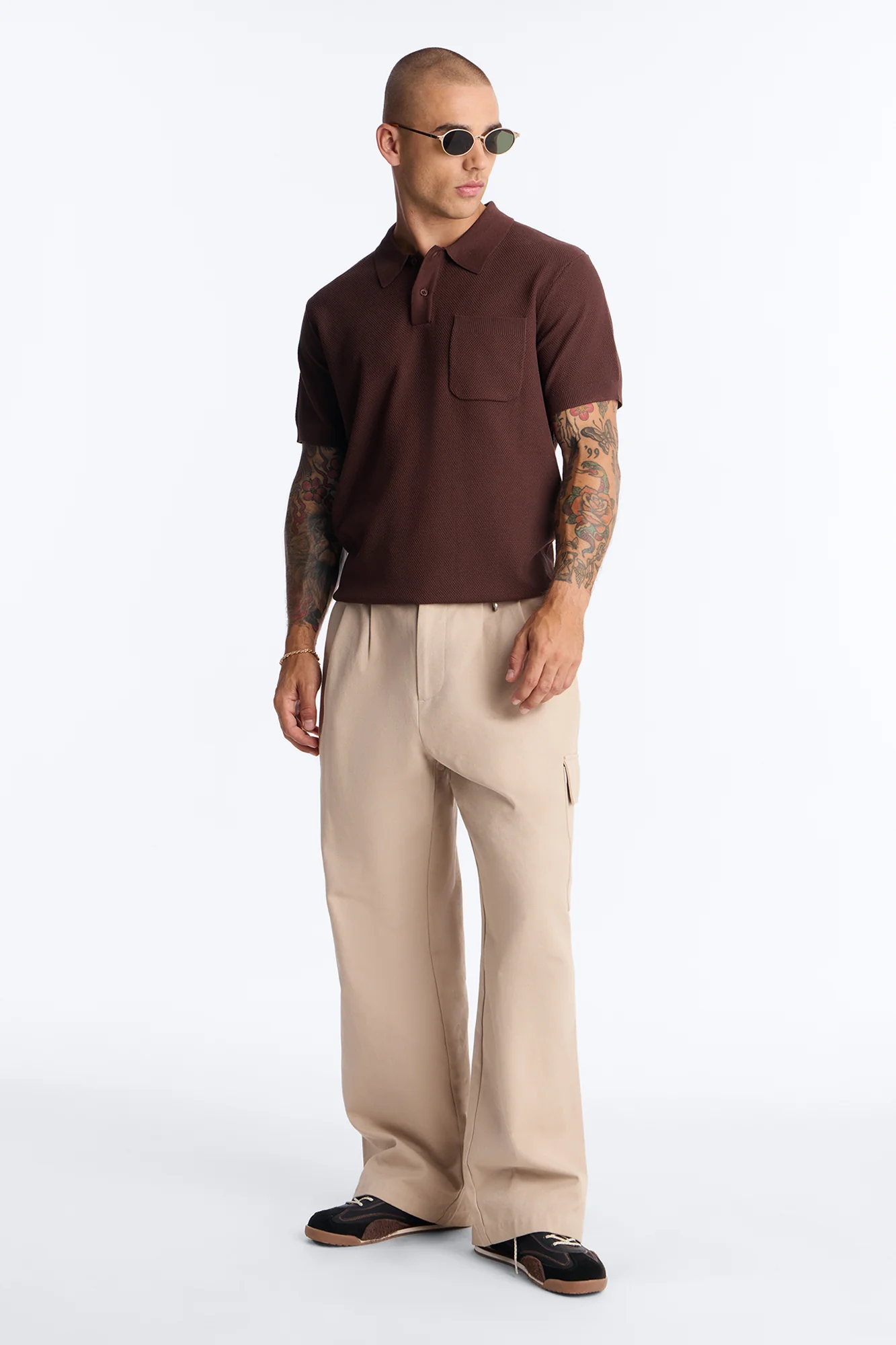 Everyday Pocket Pique Polo - Brown - Image 2