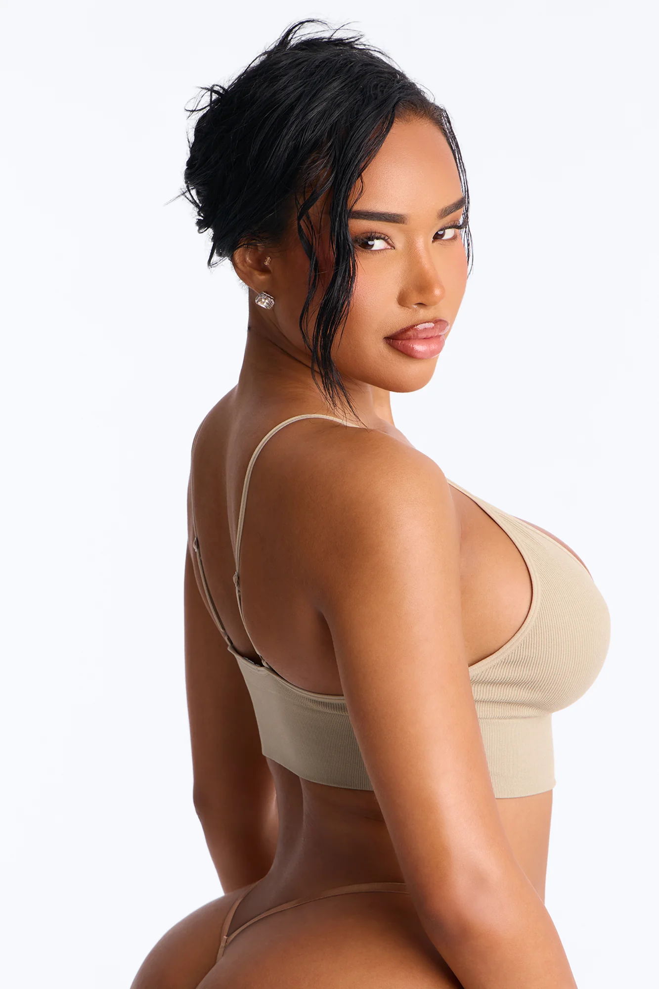 Everyday Seamless Bralette - Olive - Image 3