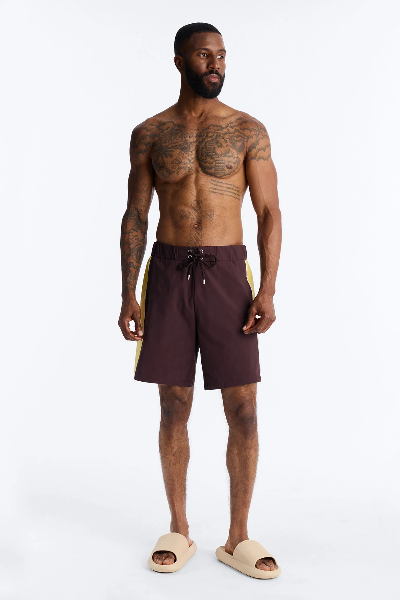 Everyday Stretch Paneled Boardshorts 9″ - Brown - Image 2