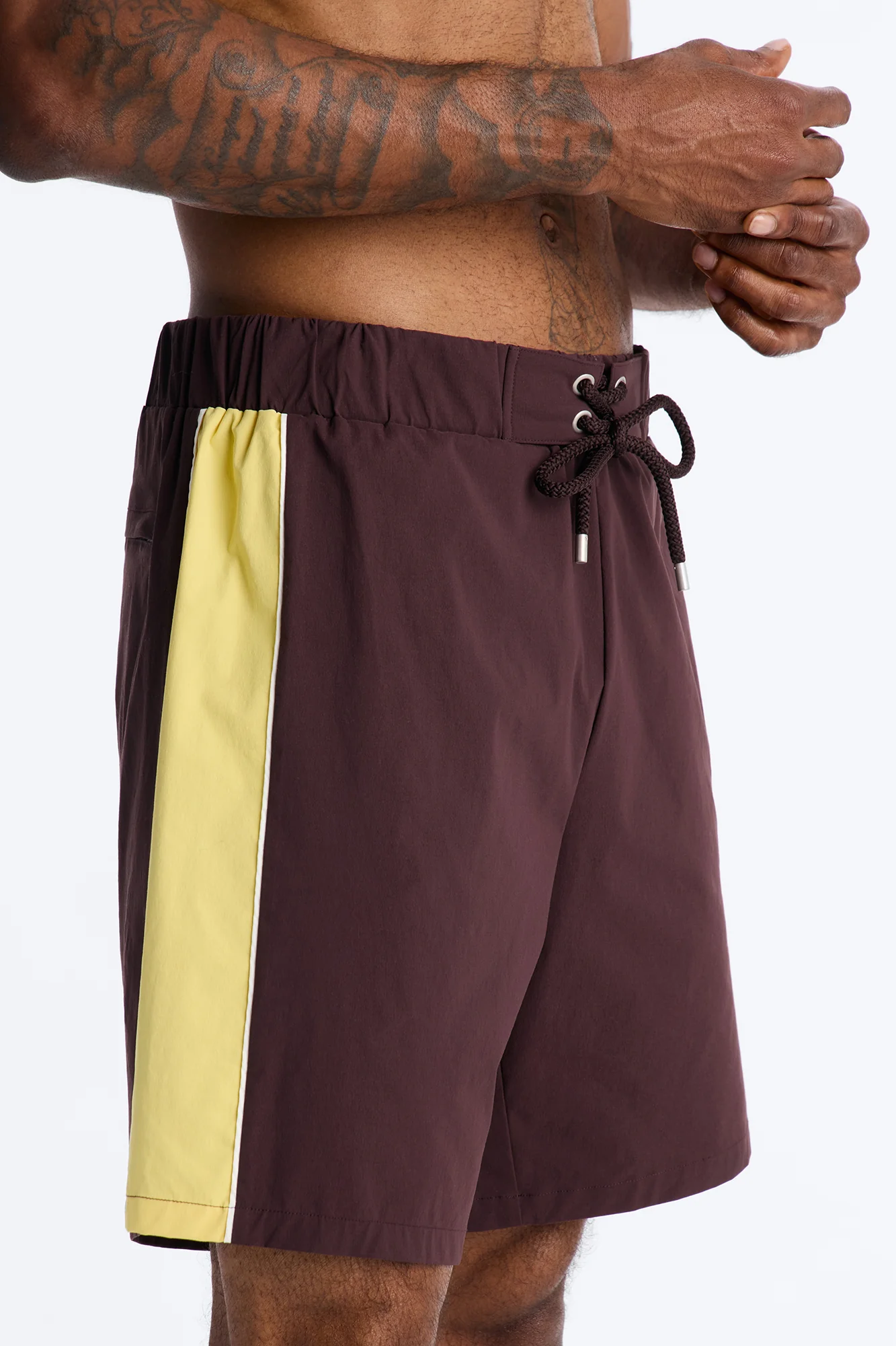 Everyday Stretch Paneled Boardshorts 9″ - Brown - Image 3
