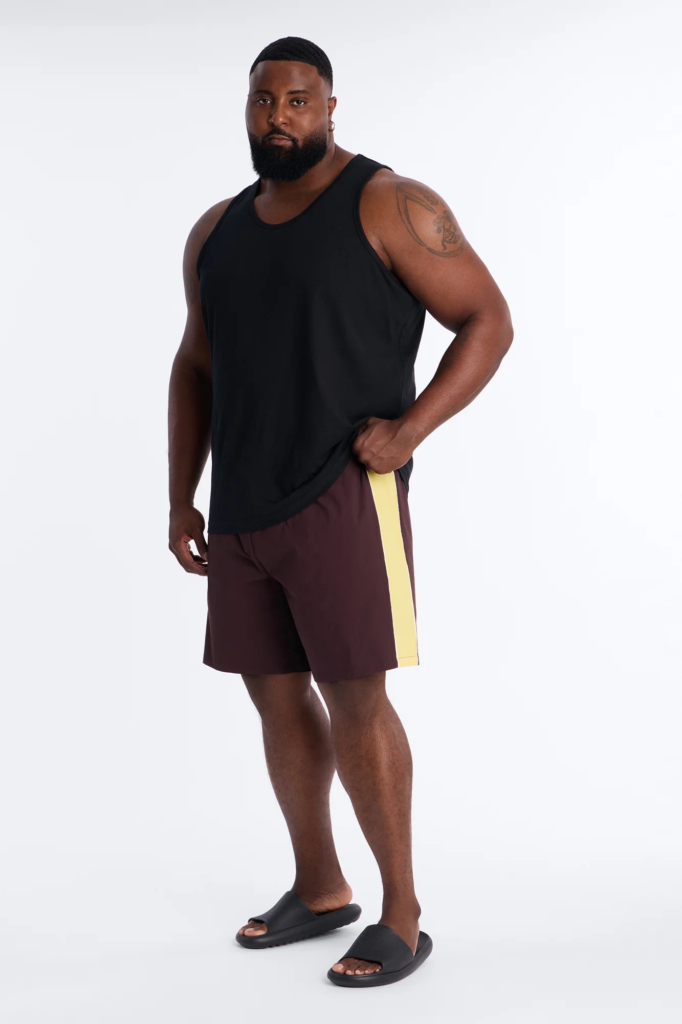 Everyday Stretch Paneled Boardshorts 9″ - Brown - Image 6