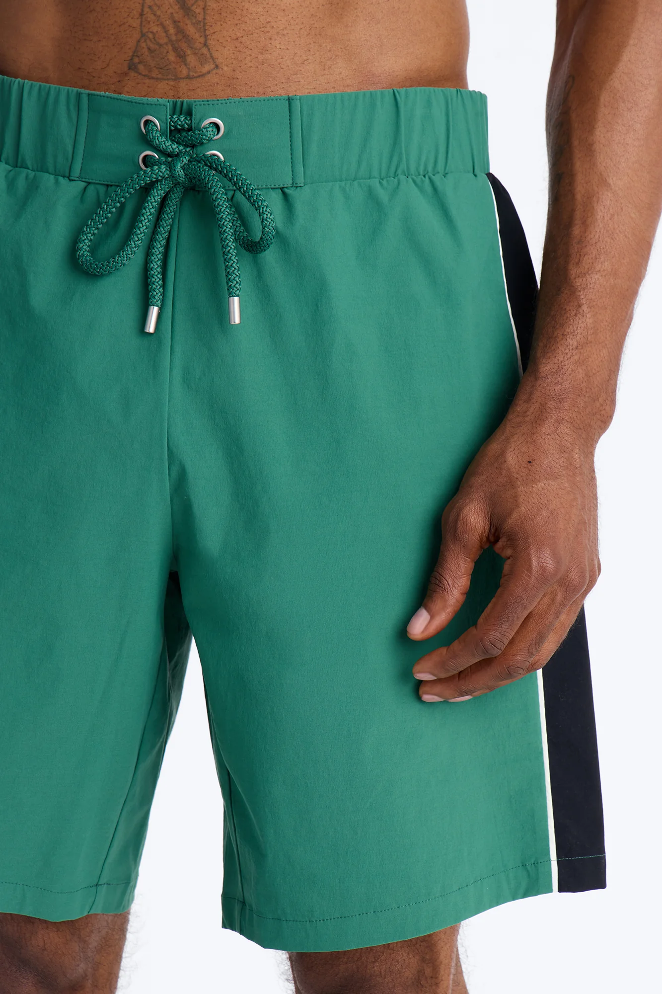 Everyday Stretch Paneled Boardshorts 9″ - Green - Image 3