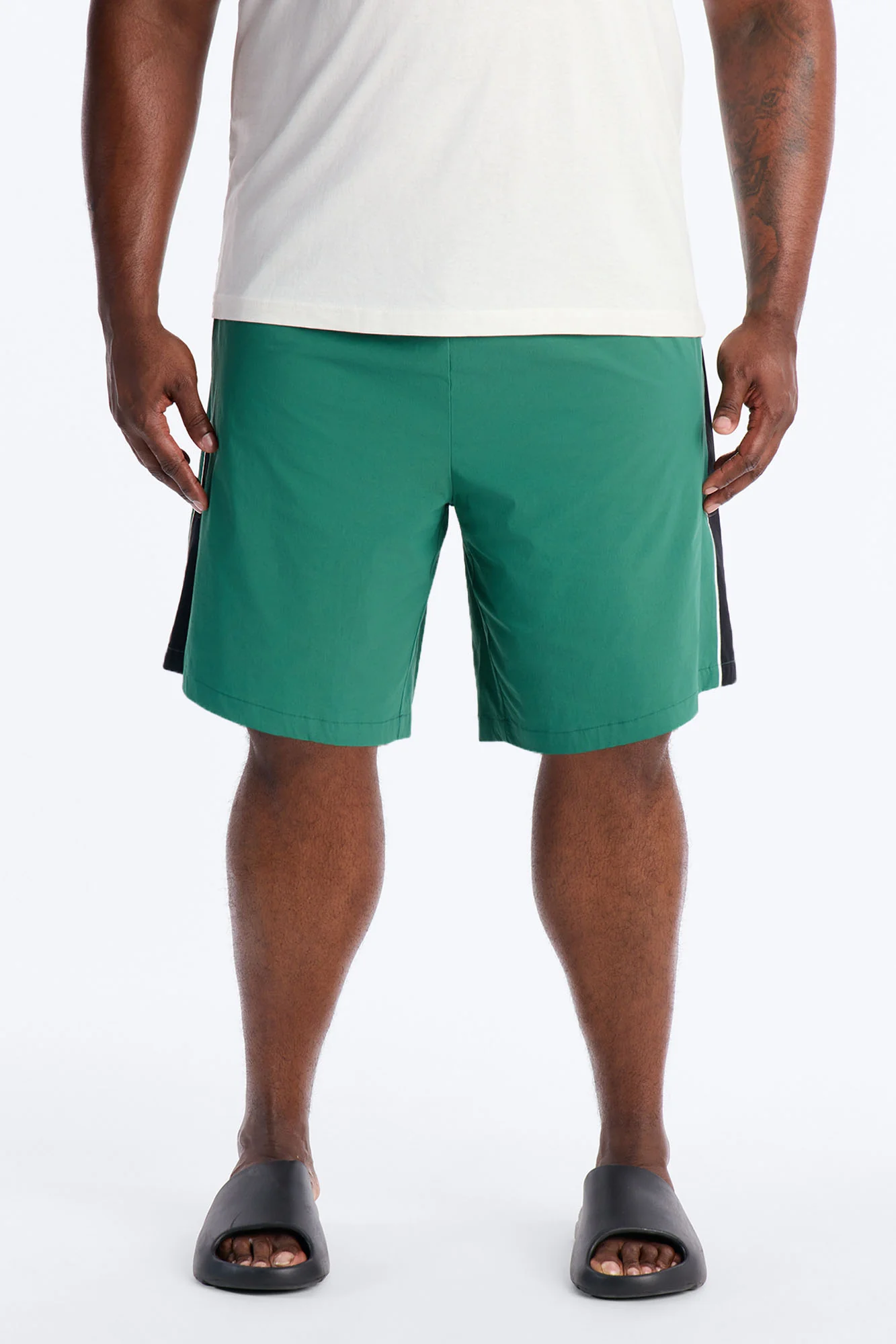 Everyday Stretch Paneled Boardshorts 9″ - Green - Image 5