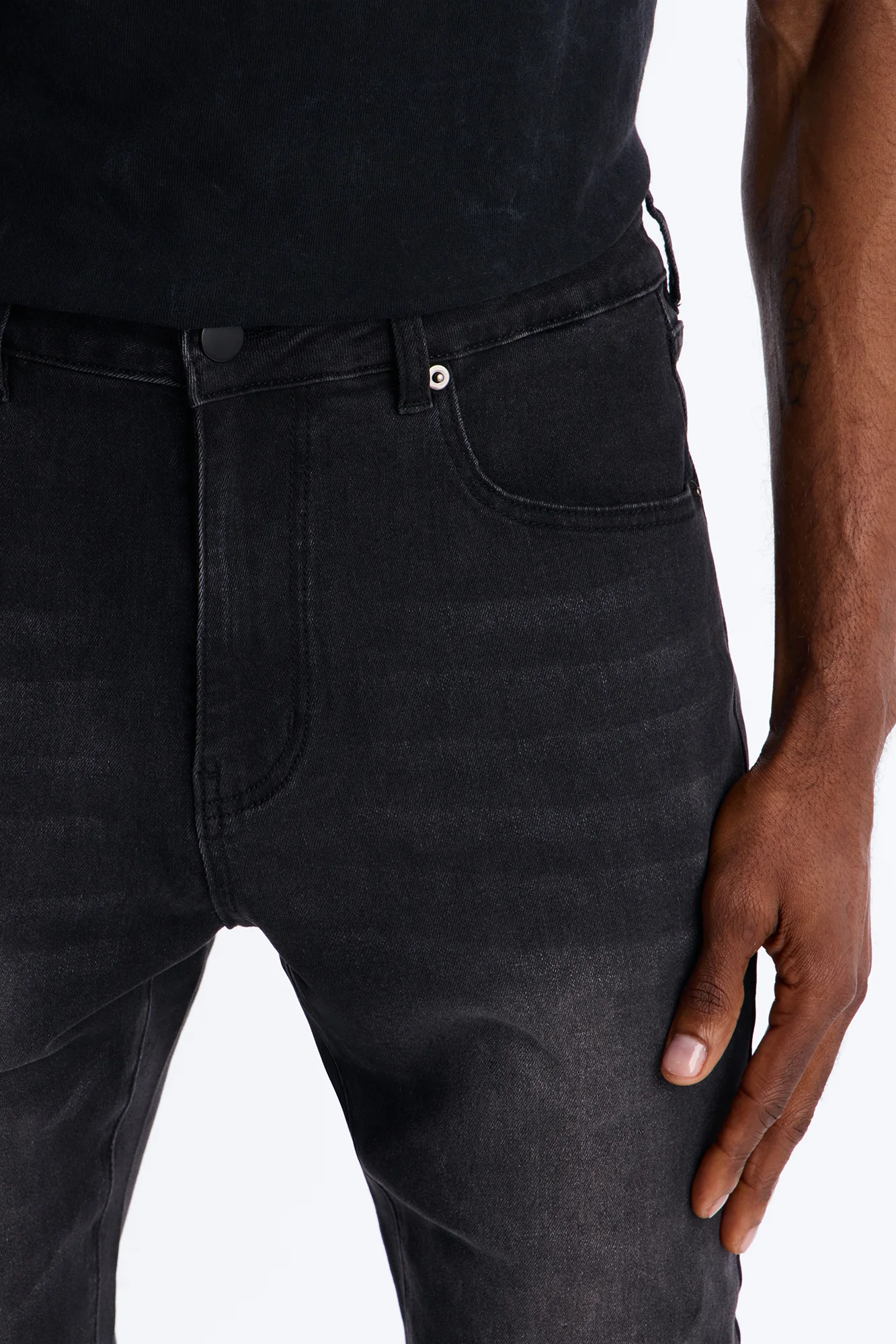 Everyday Washed Skinny Jean - Black Wash - Image 3