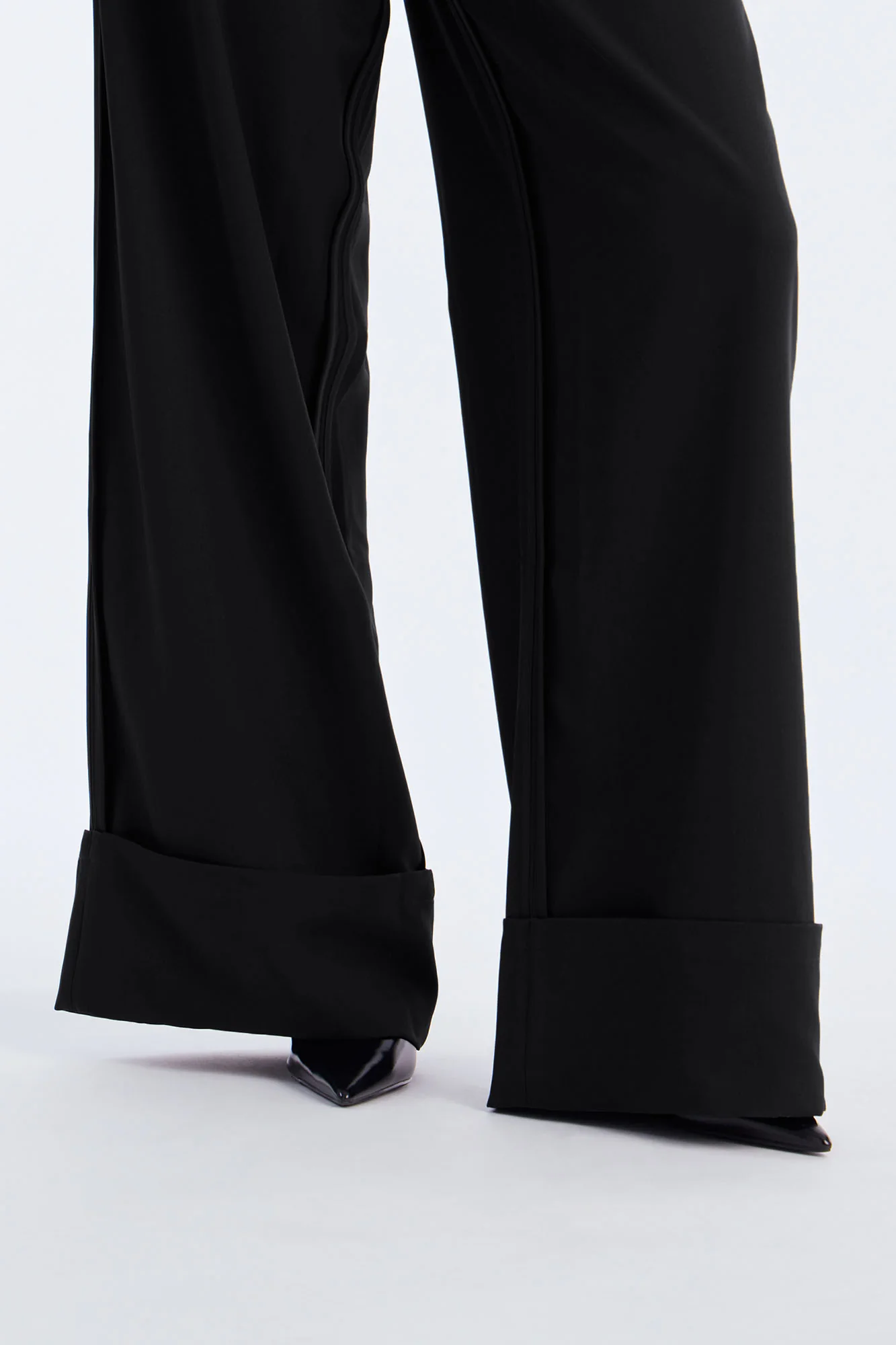 Executive Decisions Cuffed Trouser Pant 32″ - Black - Image 4