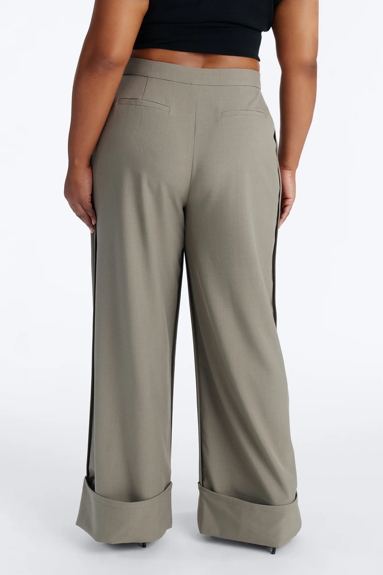 Executive Decisions Cuffed Trouser Pant 32″ - Olive - Image 8