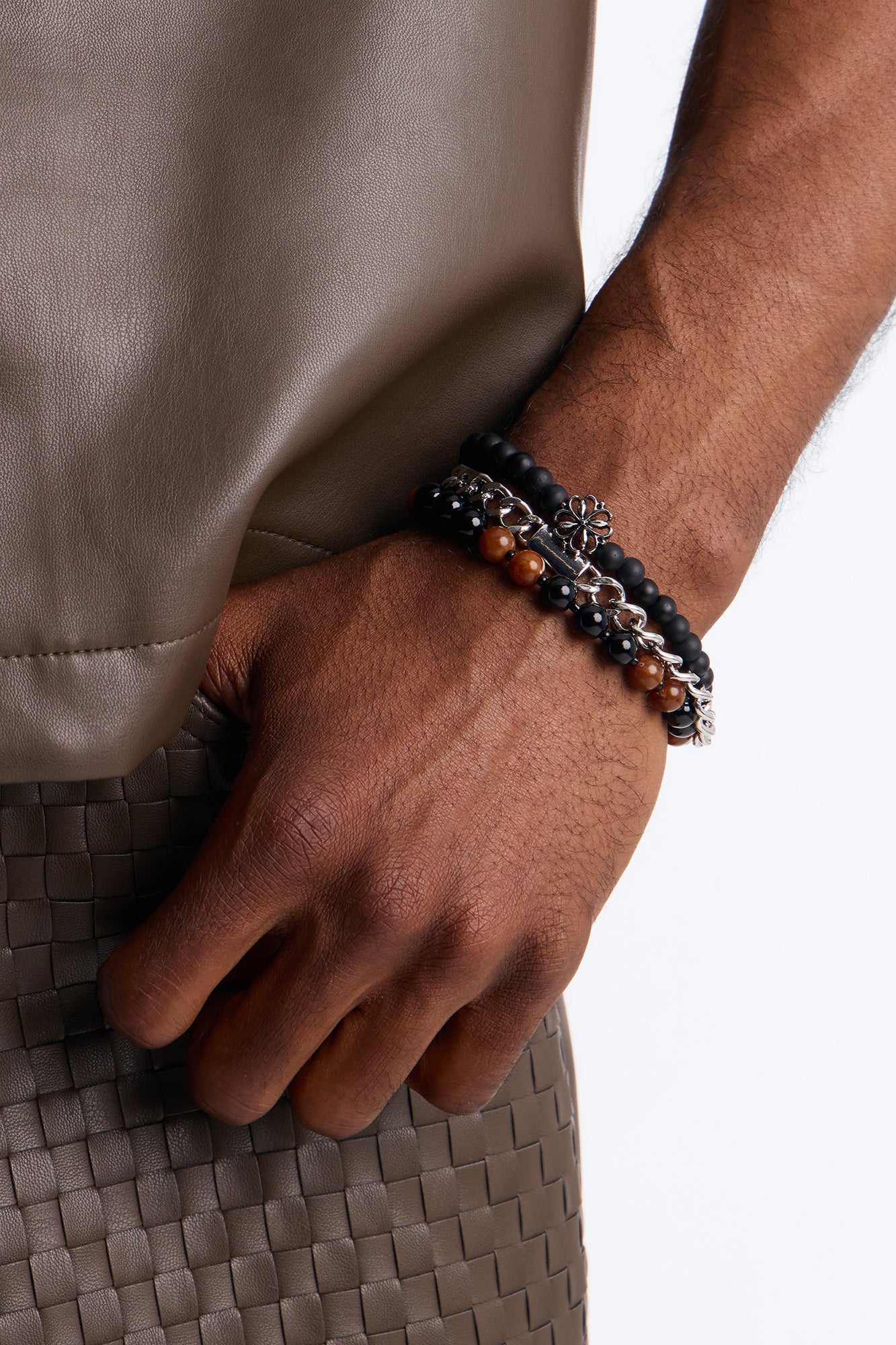 Faith In Beads Bracelet Set - Silver - Image 2