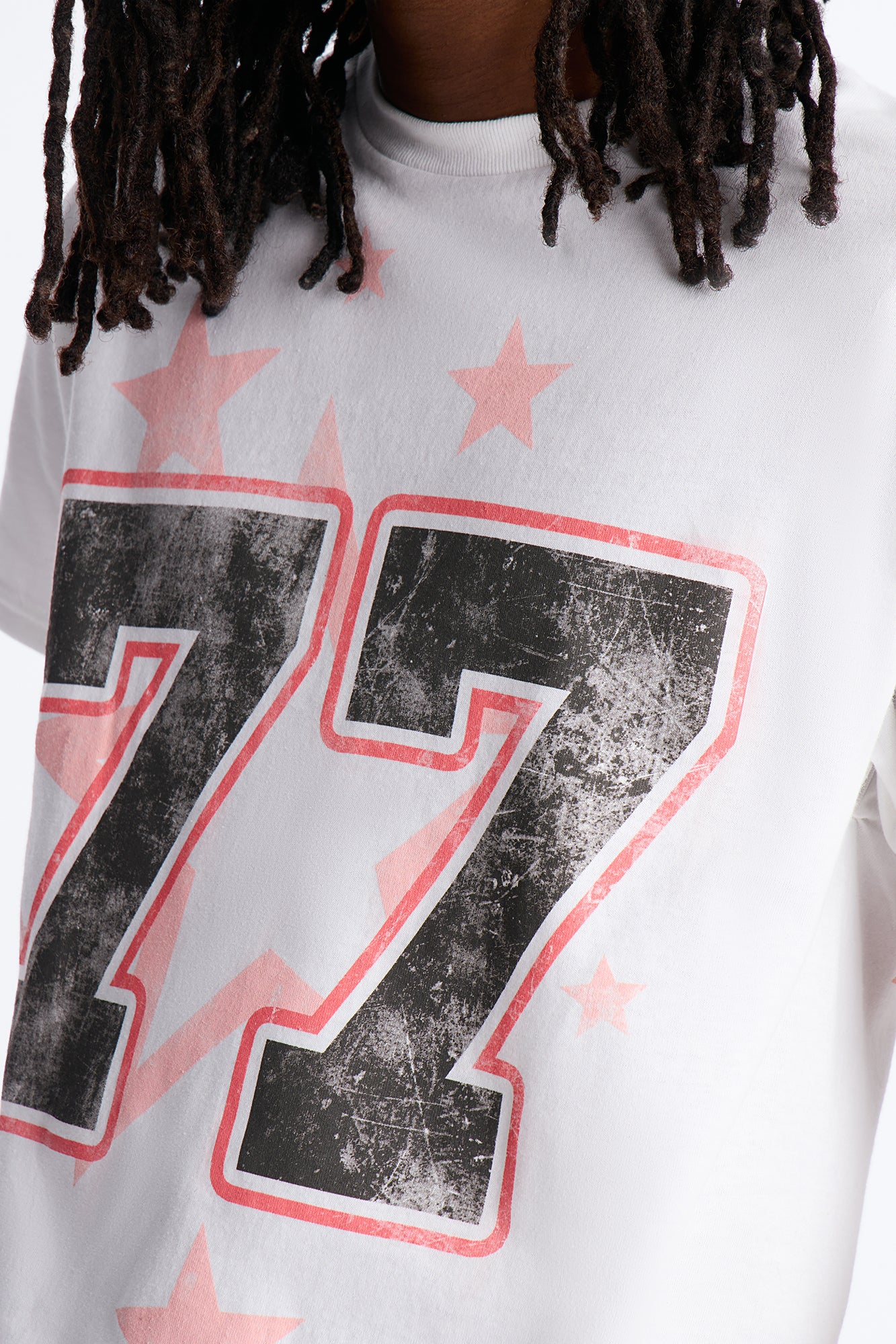 Faith Over Fear 77 Short Sleeve Tee - White - Image 3