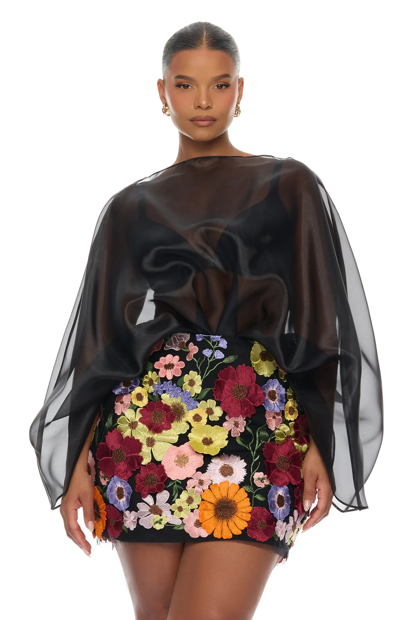 Fall In Love Taffeta Skirt Set - Black/combo - Image 8