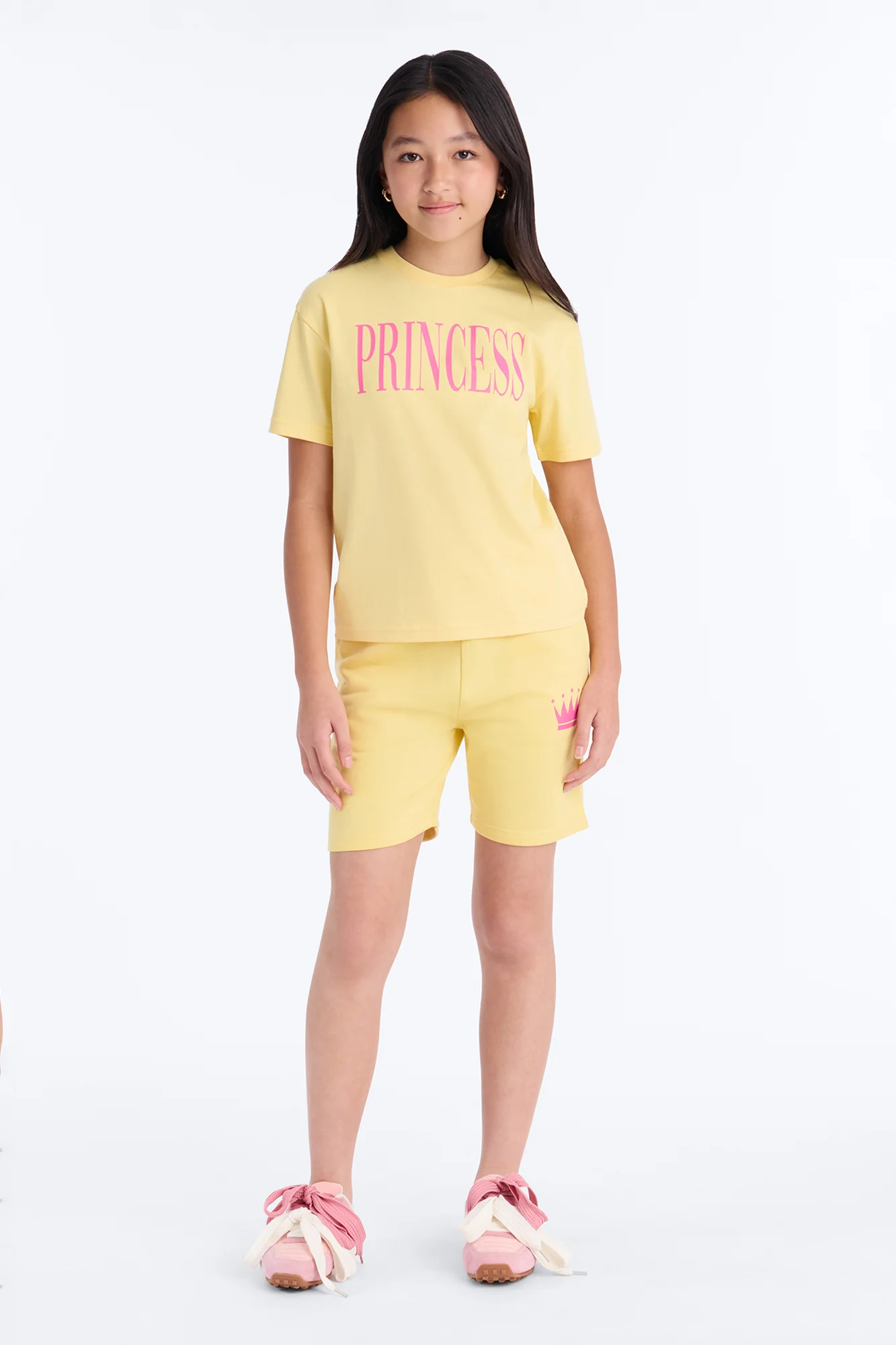Family Goals Mini Princess Short Set - Yellow - Image 2