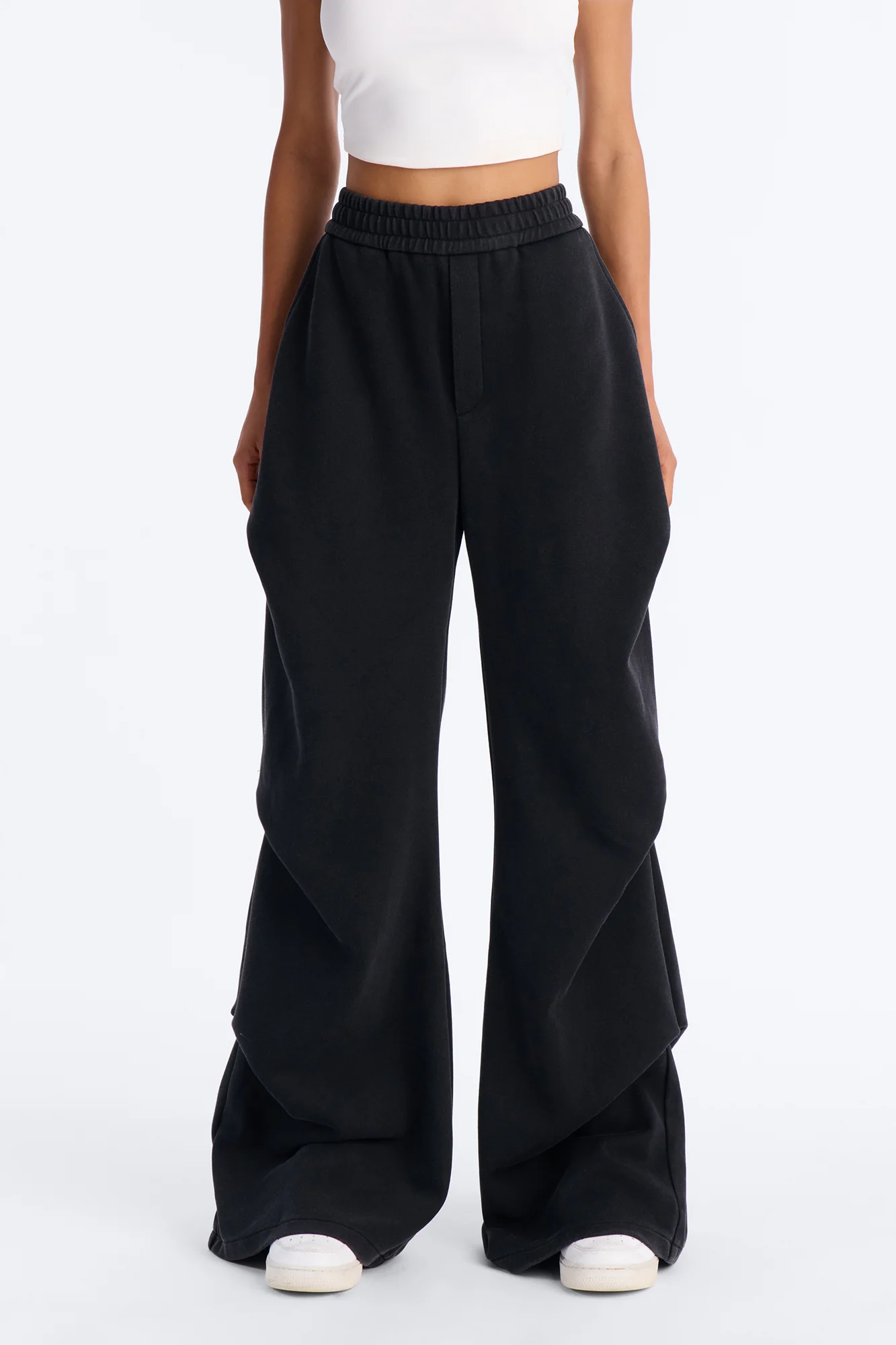 Far From Average Washed Mid Rise Stacked Pant 33″ - Black Wash - Image 2