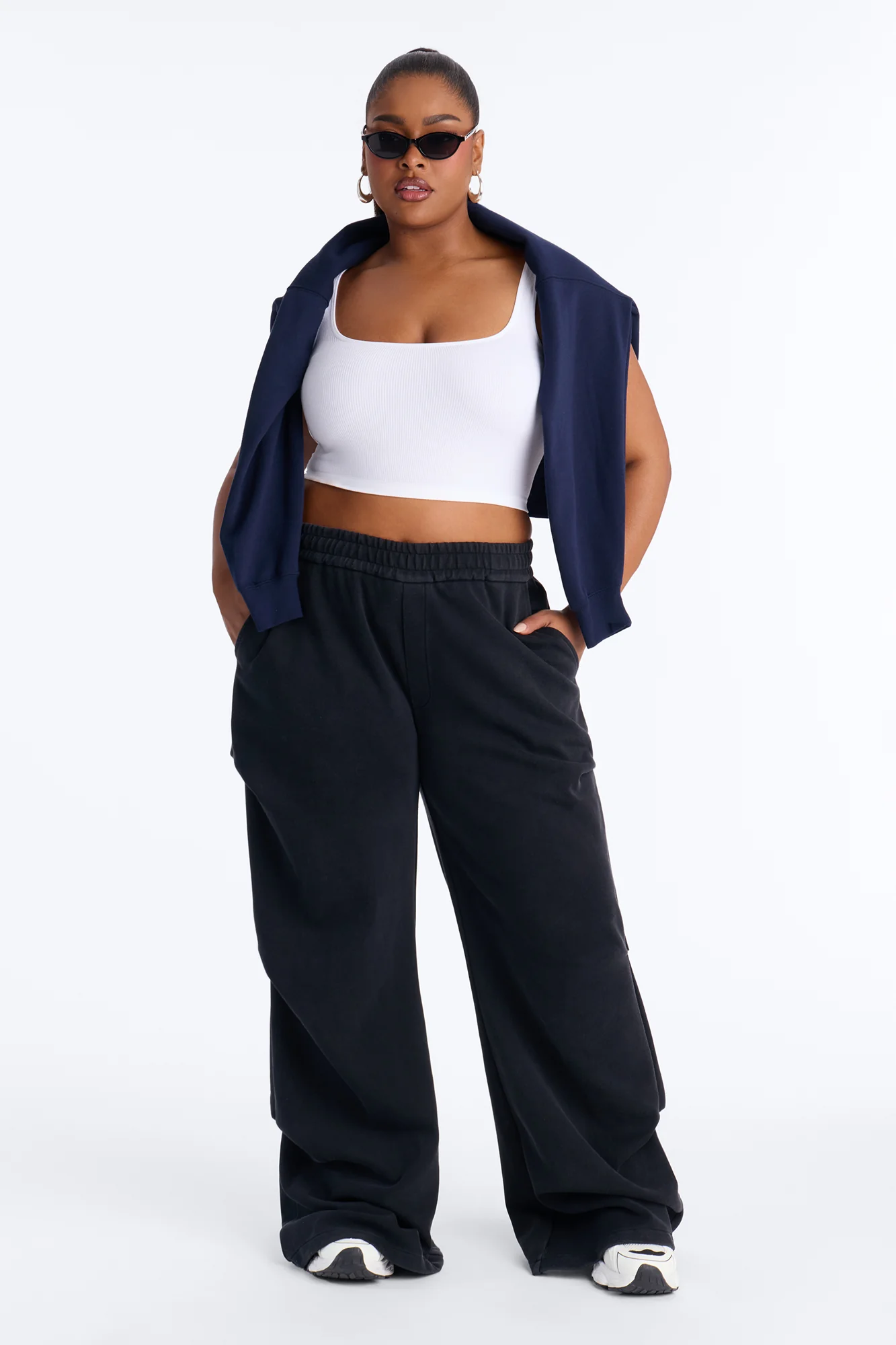Far From Average Washed Mid Rise Stacked Pant 33″ - Black Wash - Image 4