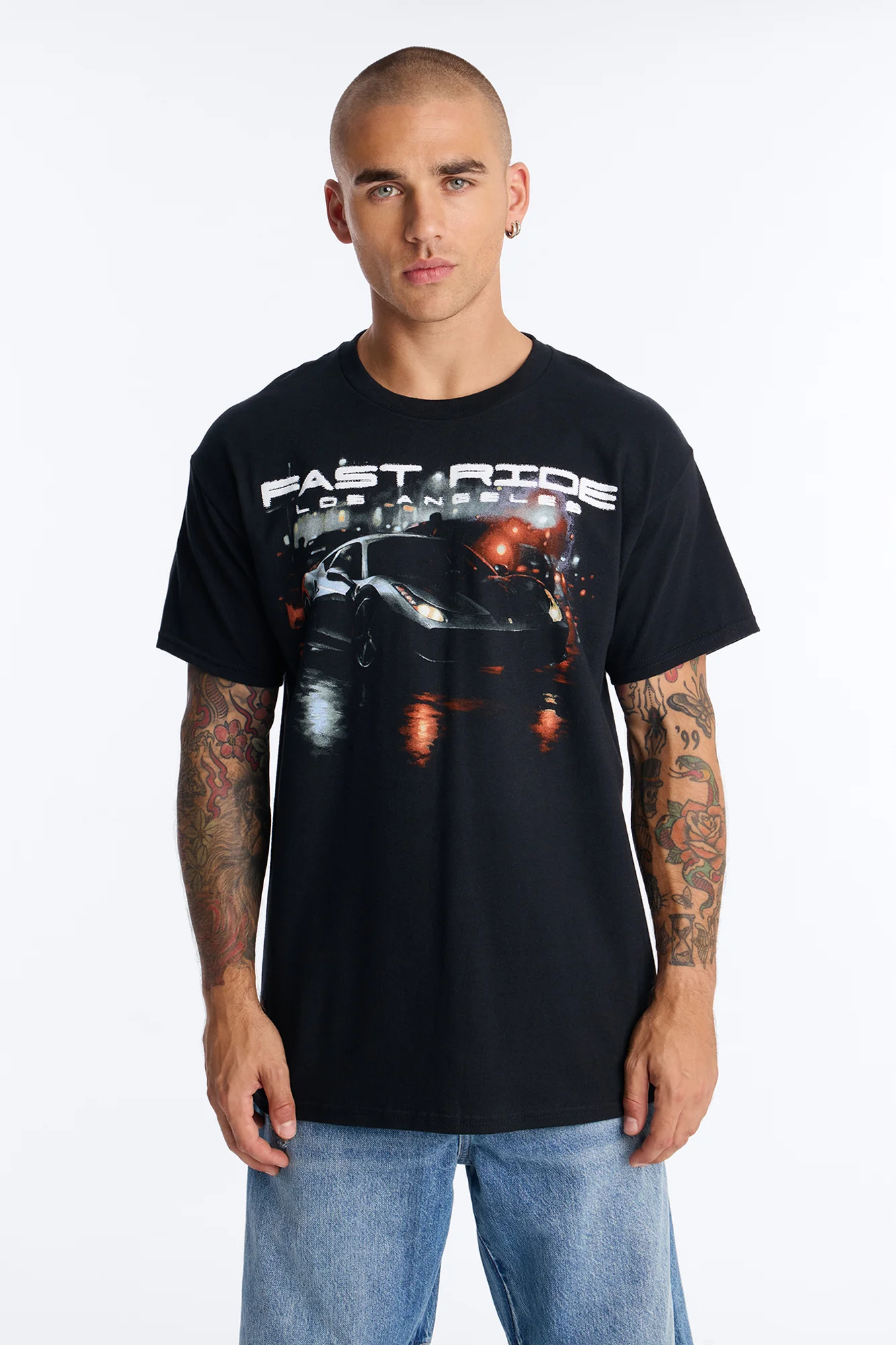 Fast Ride Fast Life Short Sleeve Tee - Black