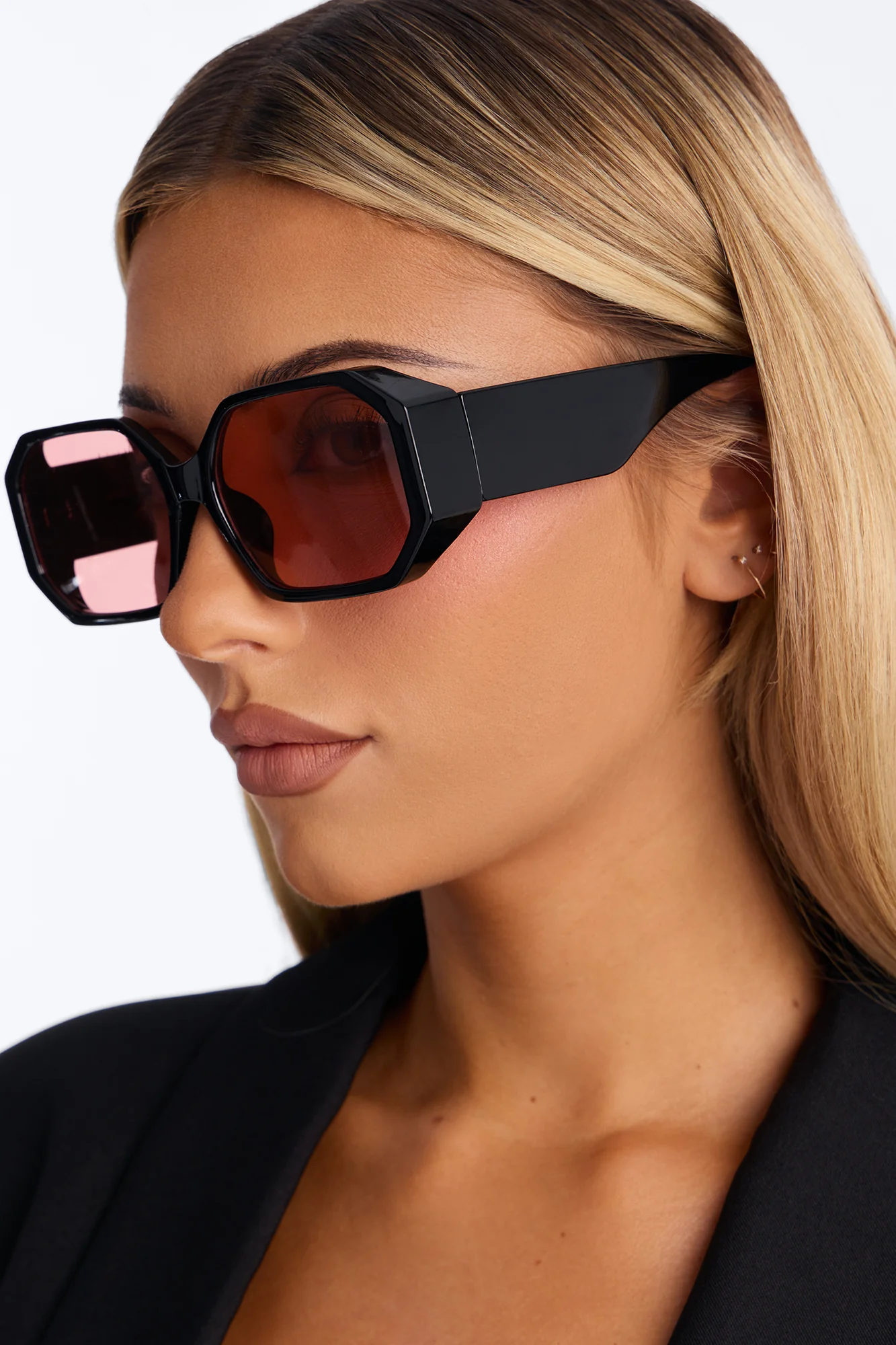 Feel The Beat Sunglasses - Black/Pink - Image 2